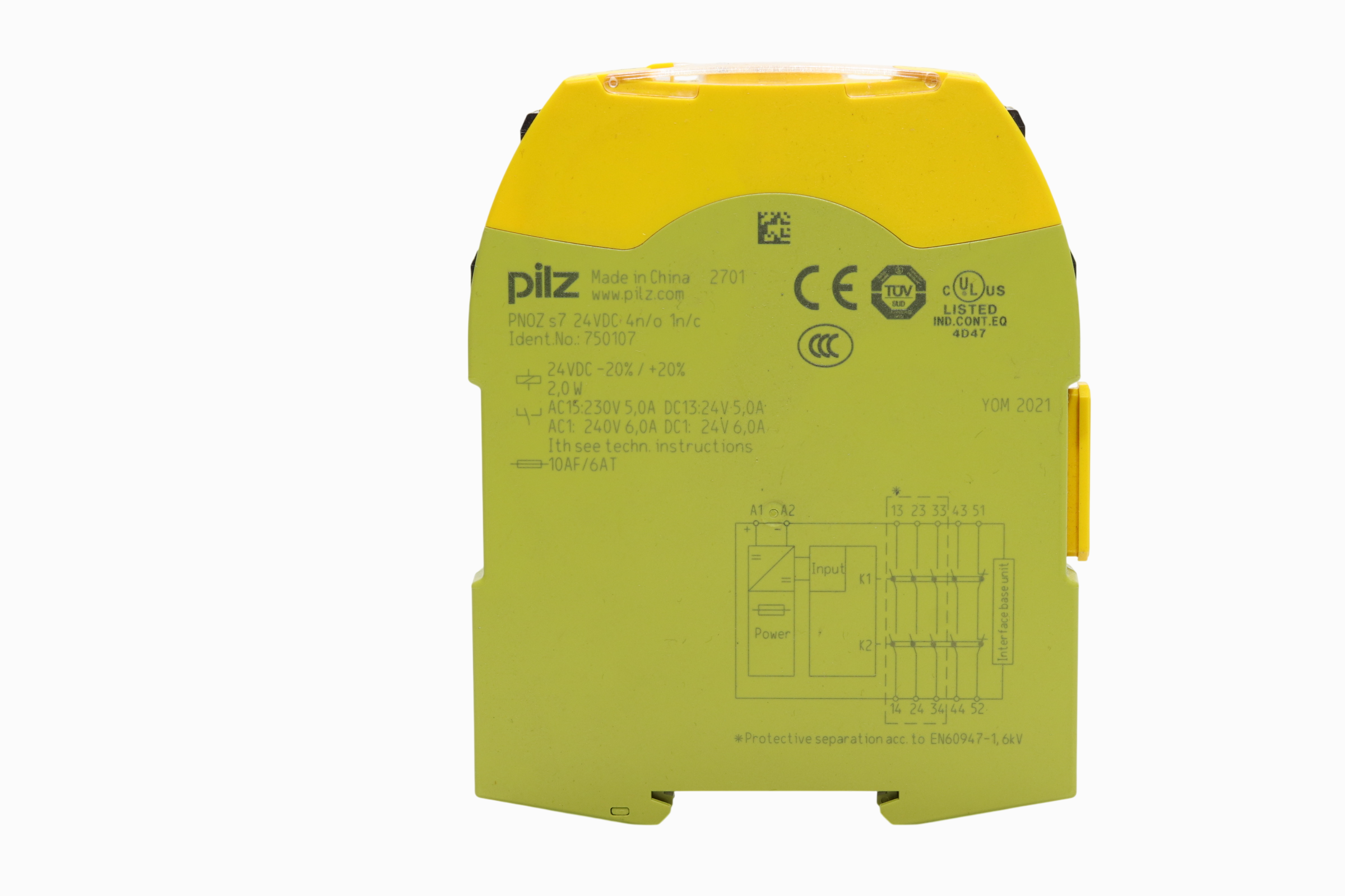 Relé De Seguridad Pilz Pnoz S7 (Usado)