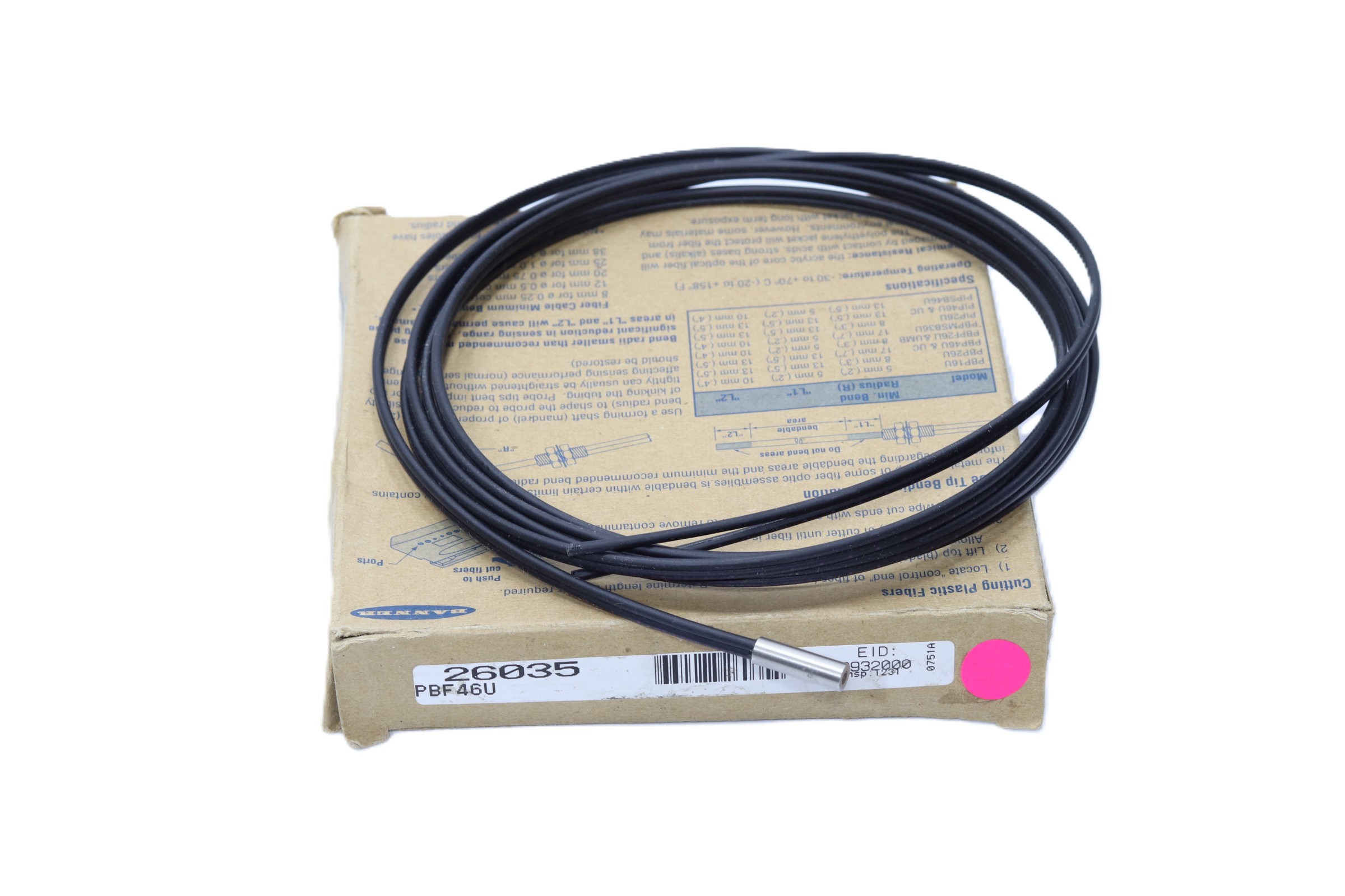 Sensor Fibra Óptica Banner Pbf46u