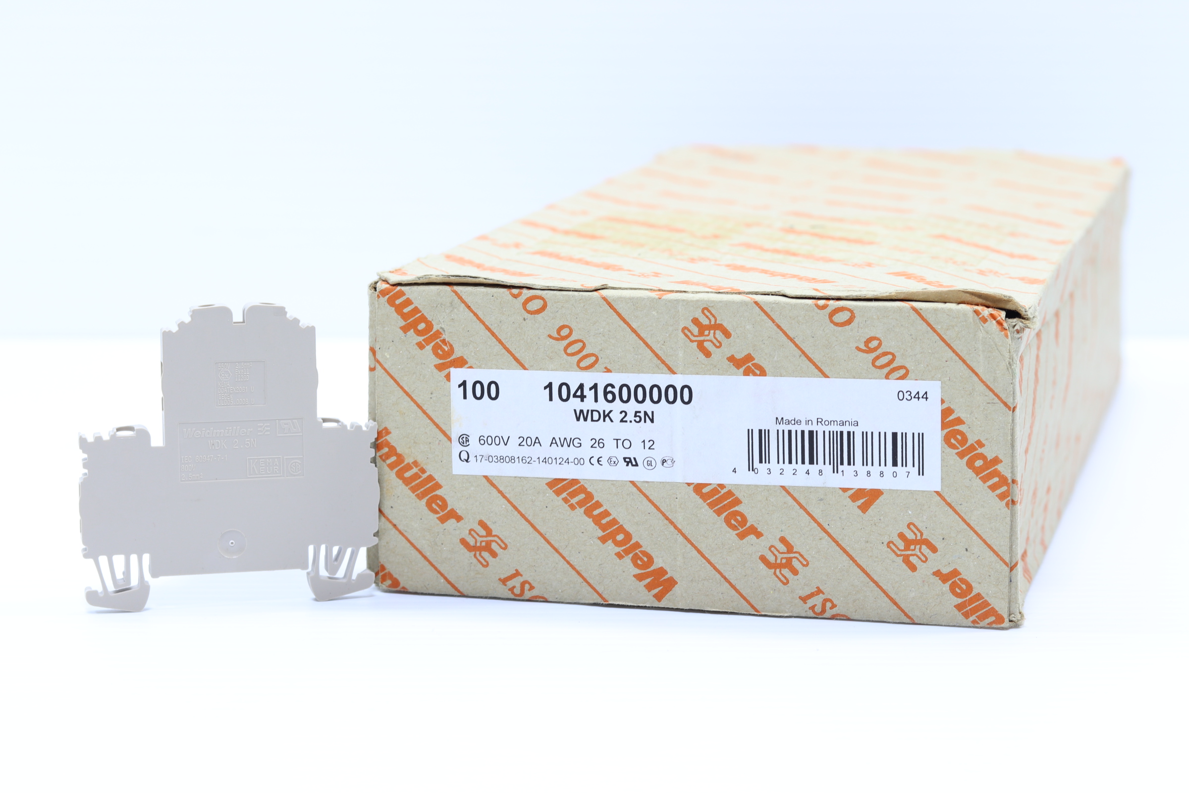 Terminal De Bloque Wedmiuller Wdk 2.5n (pack 63 Pzs)