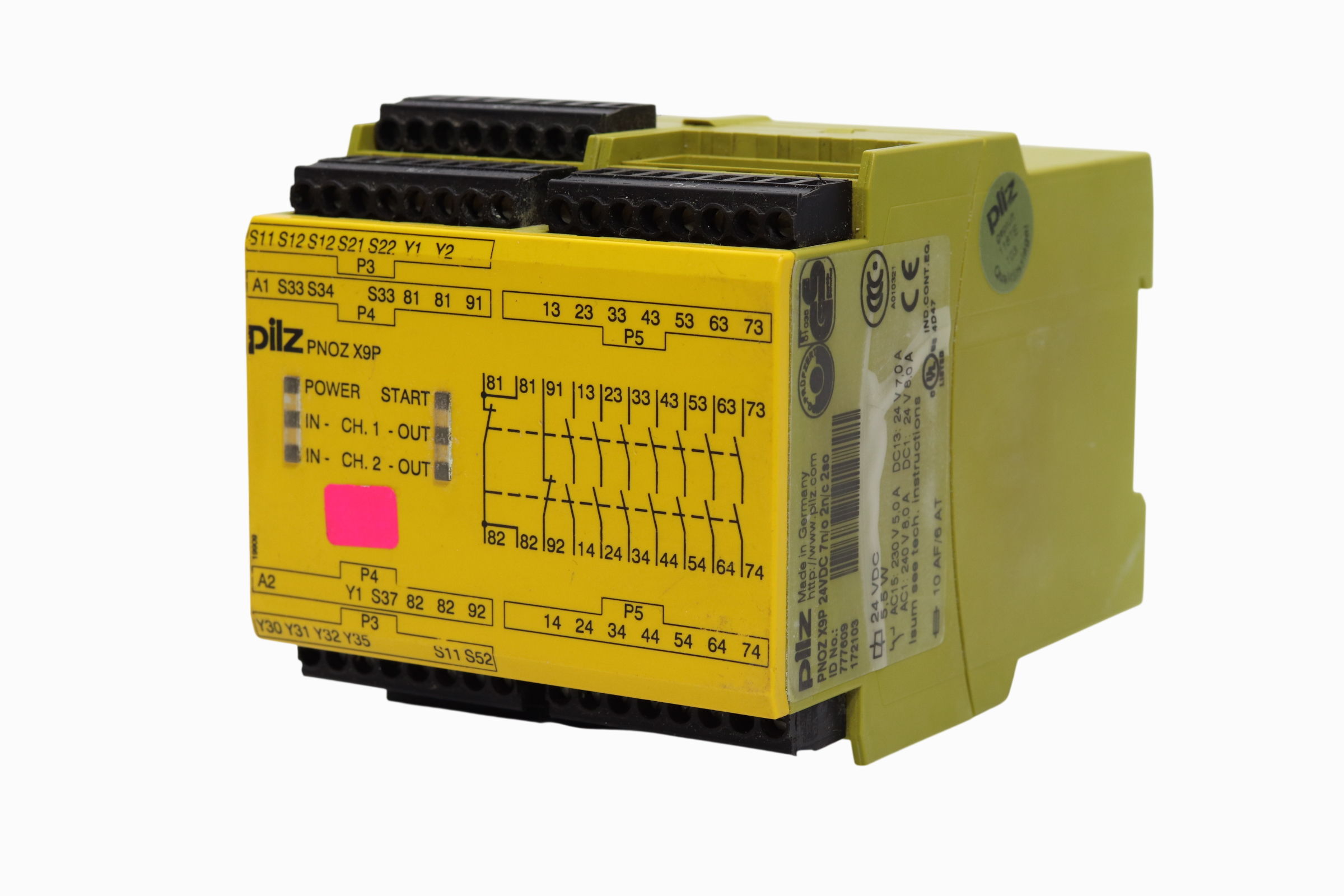 Pilz Pnoz X9p Relé De Seguridad (Usado)