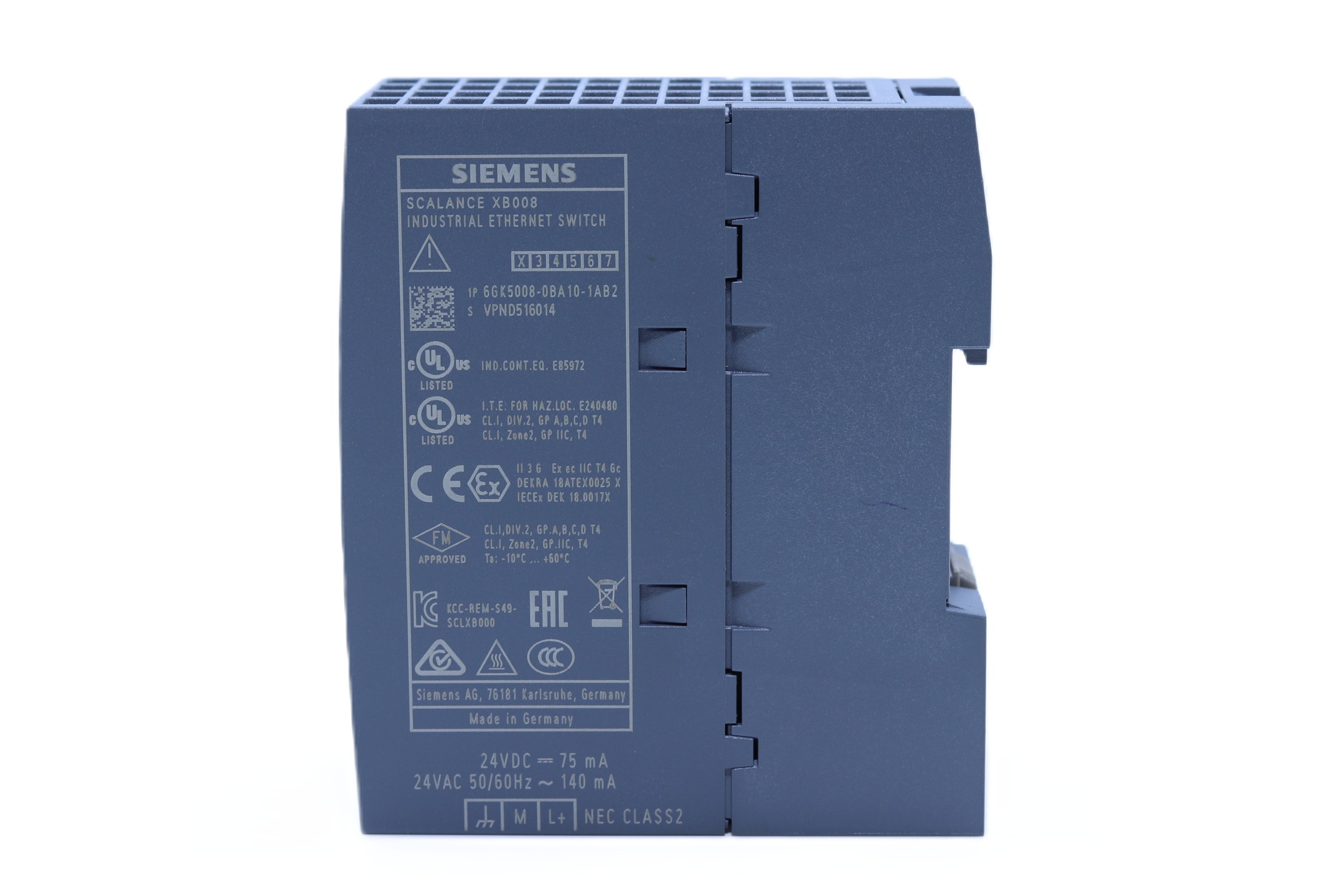 Switch Scalance Xb008 8x10/100mb Rj45 Ip20 Siamens