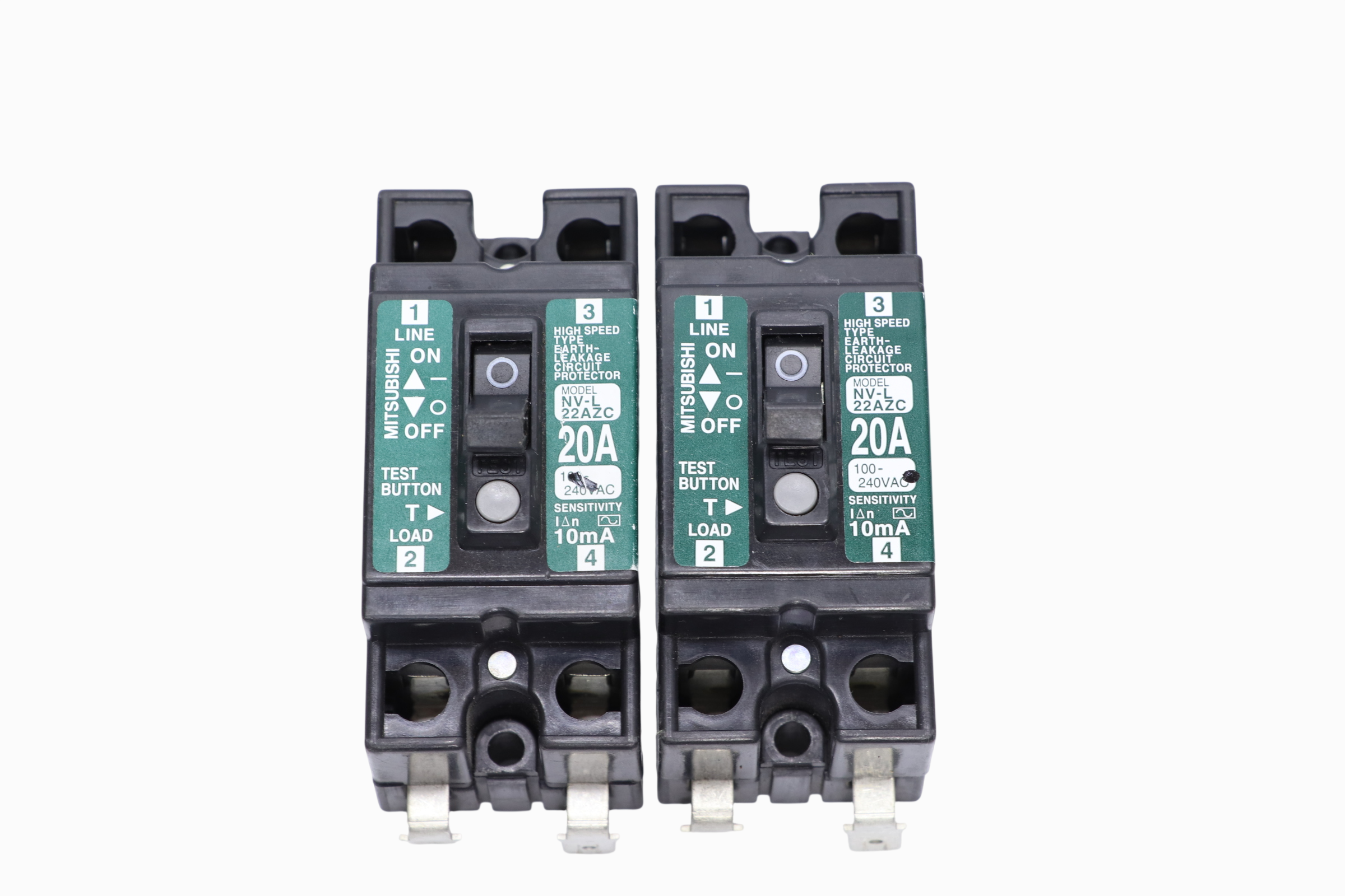 Interruptor De Fuga De Tierra Mitsubishi Nv-l22azc/fh7-7626 (Usado)