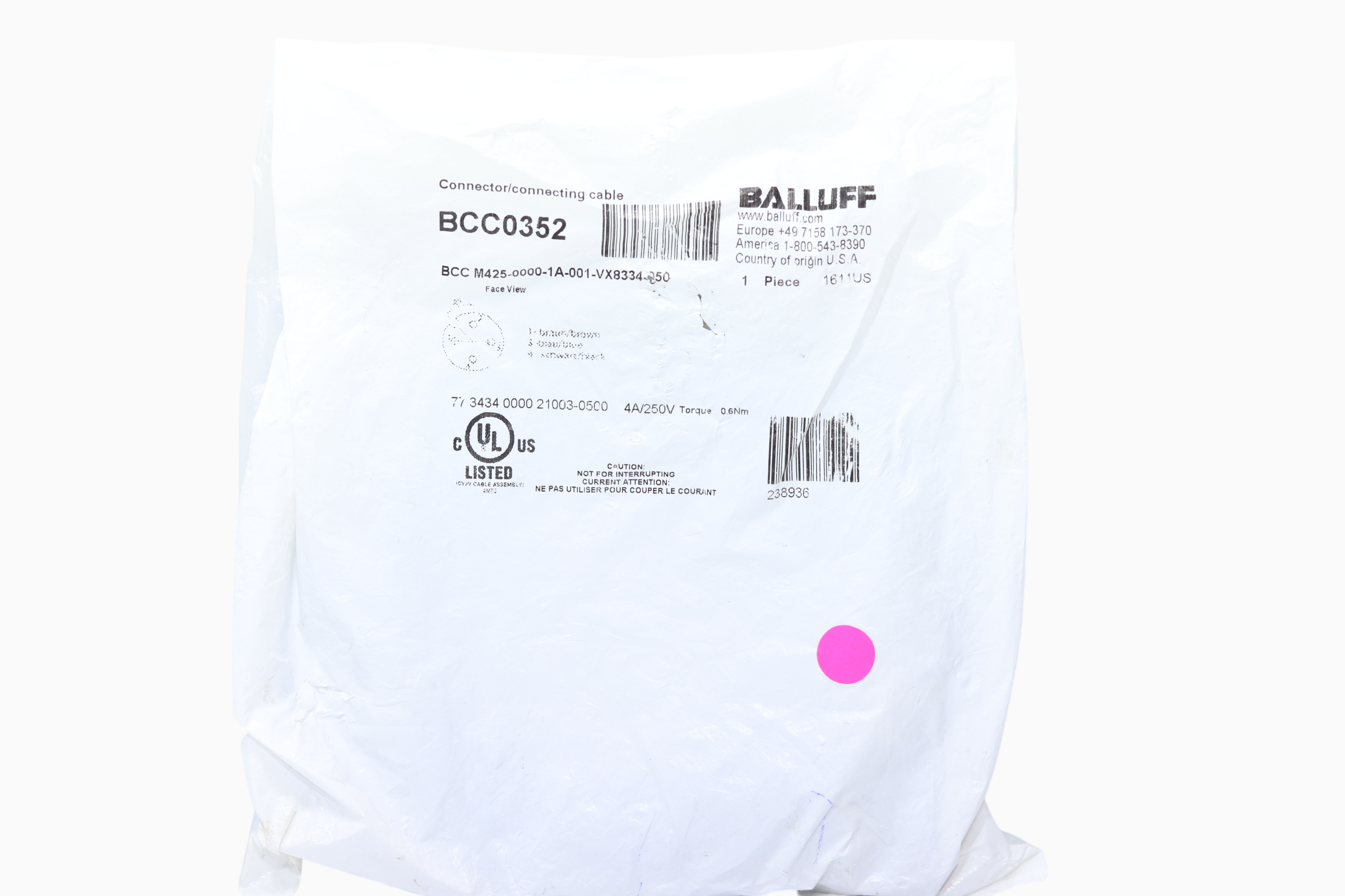 Bcc M425-0000-1a-001-vx8334-050, Bcc0352 Cable De Conexion