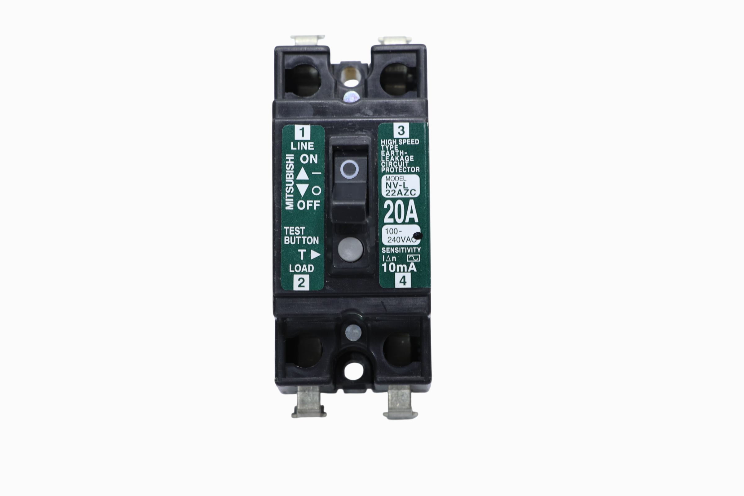 Interruptor De Fuga De Tierra Mitsubishi Nv-l22azc/fh7-7626 (Usado)