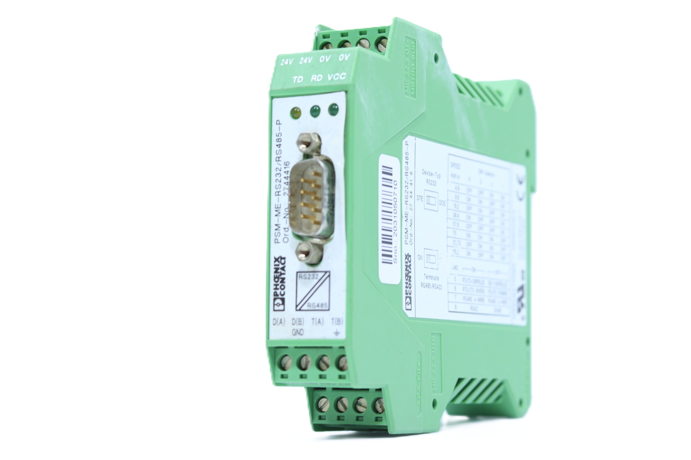 Convertidor De Interface Poenix Contact Psm-me-rs232/rs485-p (Usado)