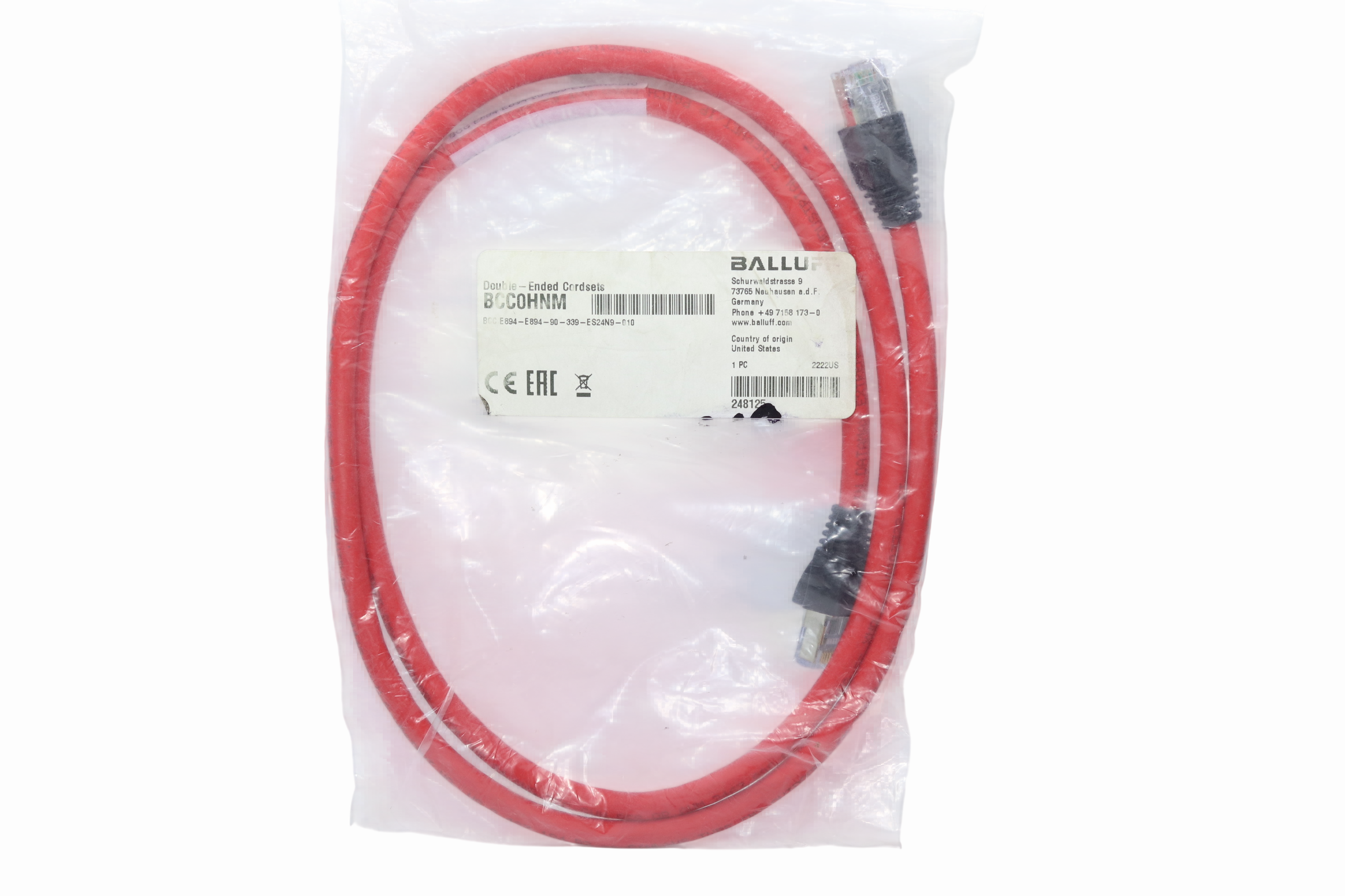Bcc0hnm Balluff Cable De Conexion 