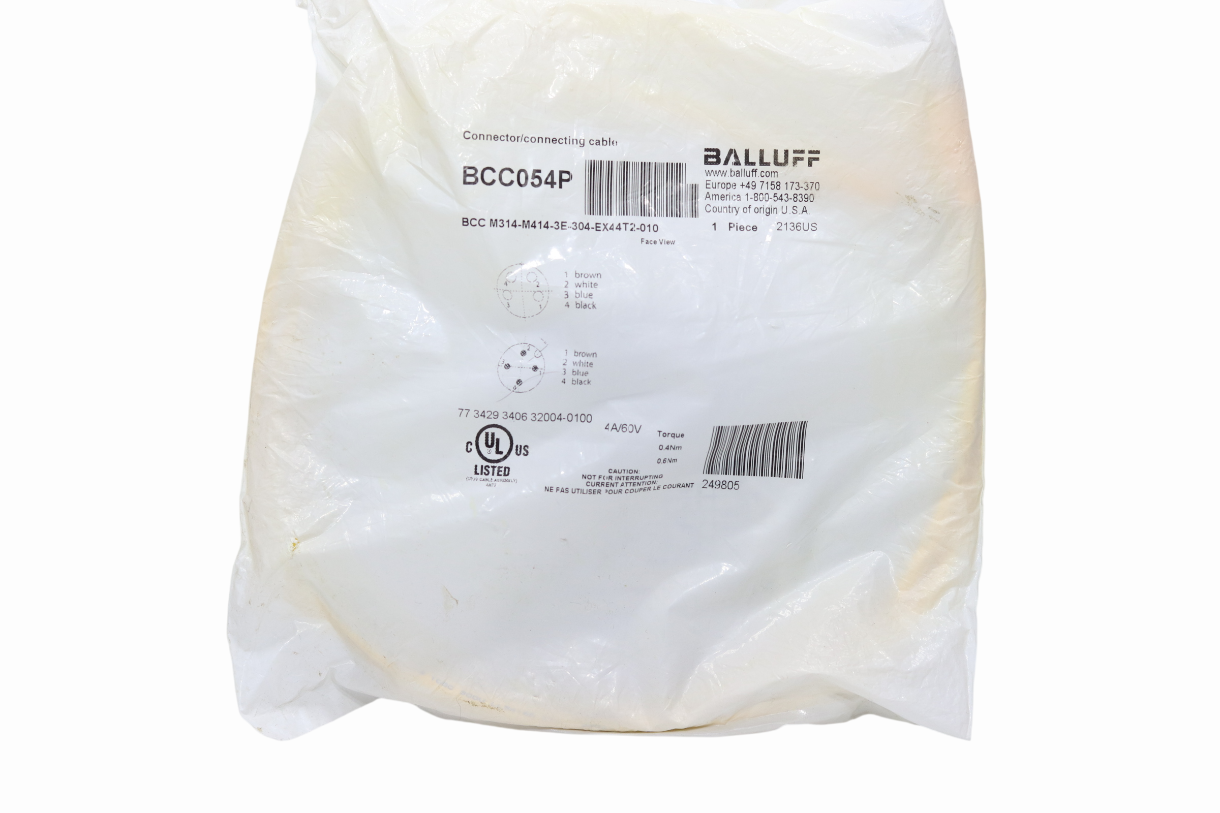 Latiguillo De Conexion Balluff Bcc054p