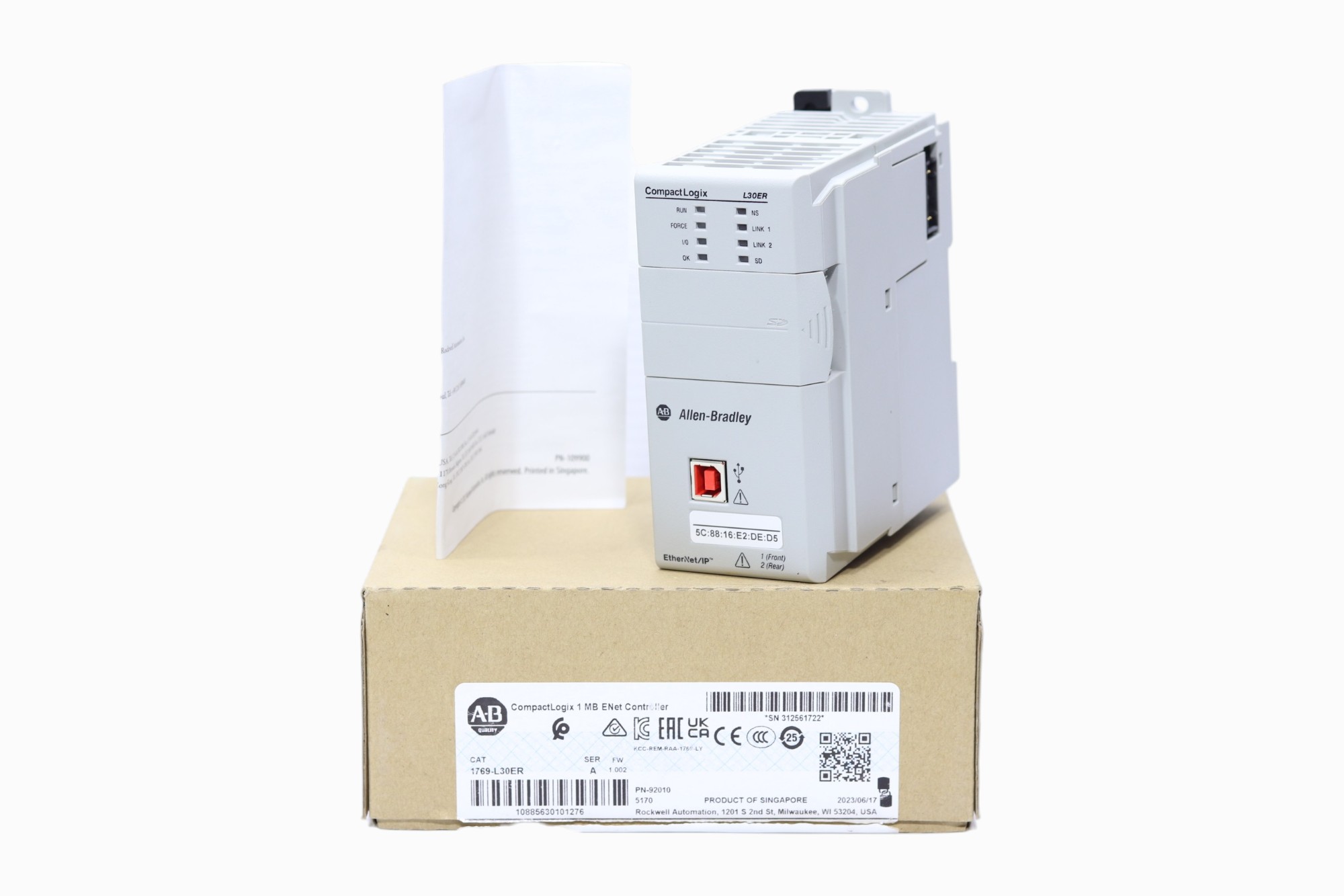 Allen Bradley 1769-l30er Controlador Ethernet