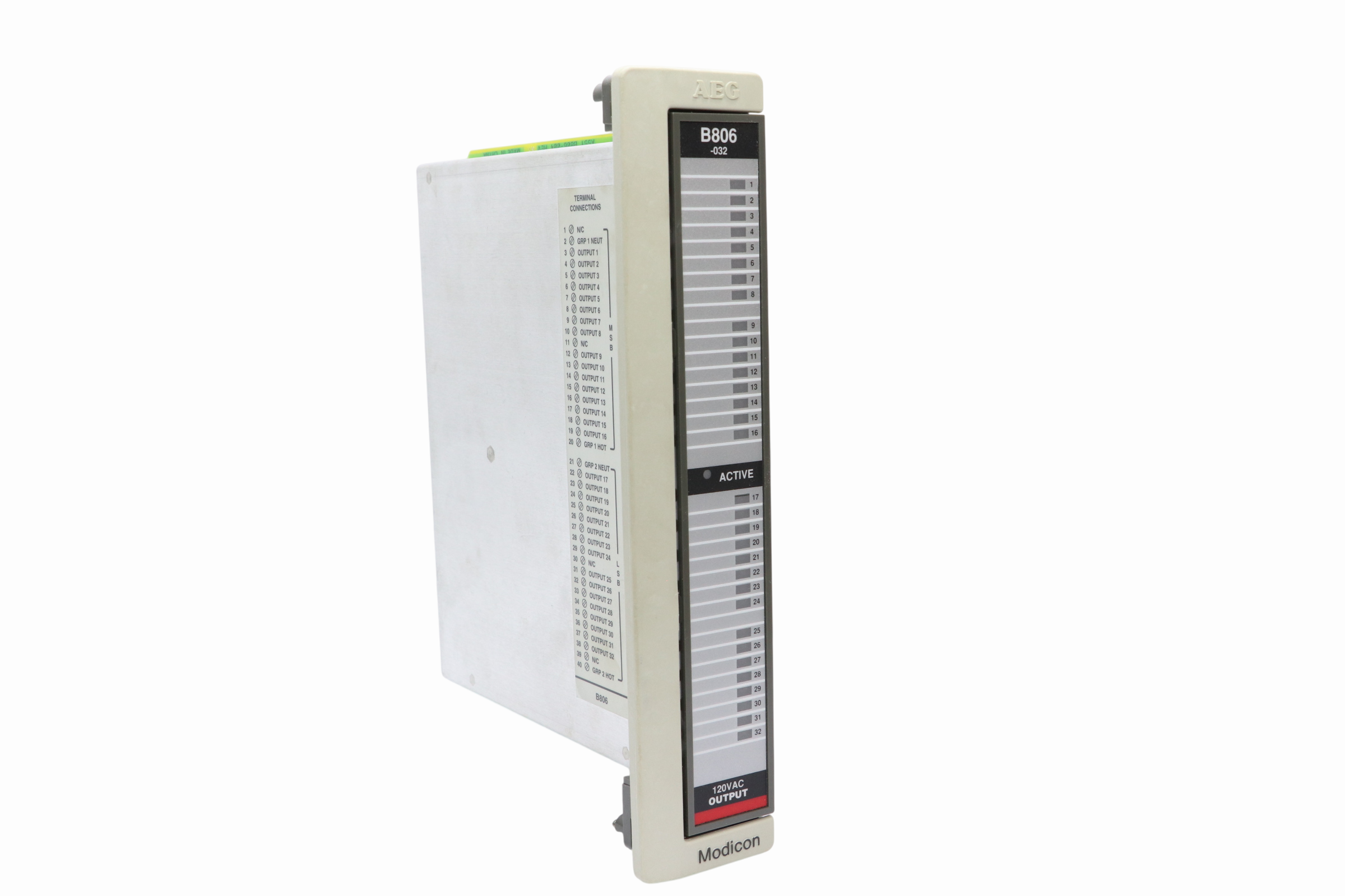 Schneider Modicon As-b806-032 800 I/o 120vac Out 32pt