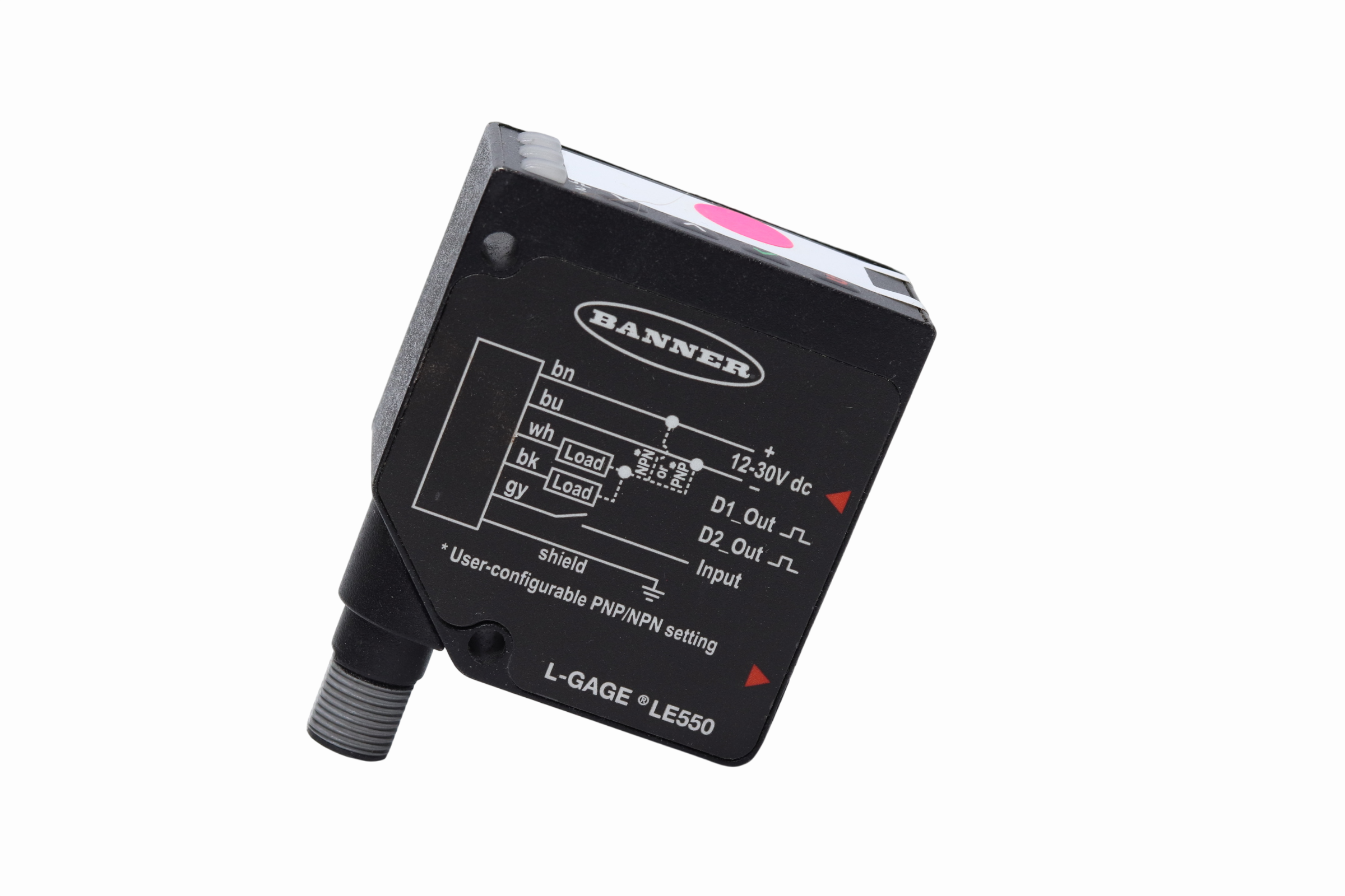 Sensor De Desplazamiento Laser Banner Le550dq #94196 (Usado)