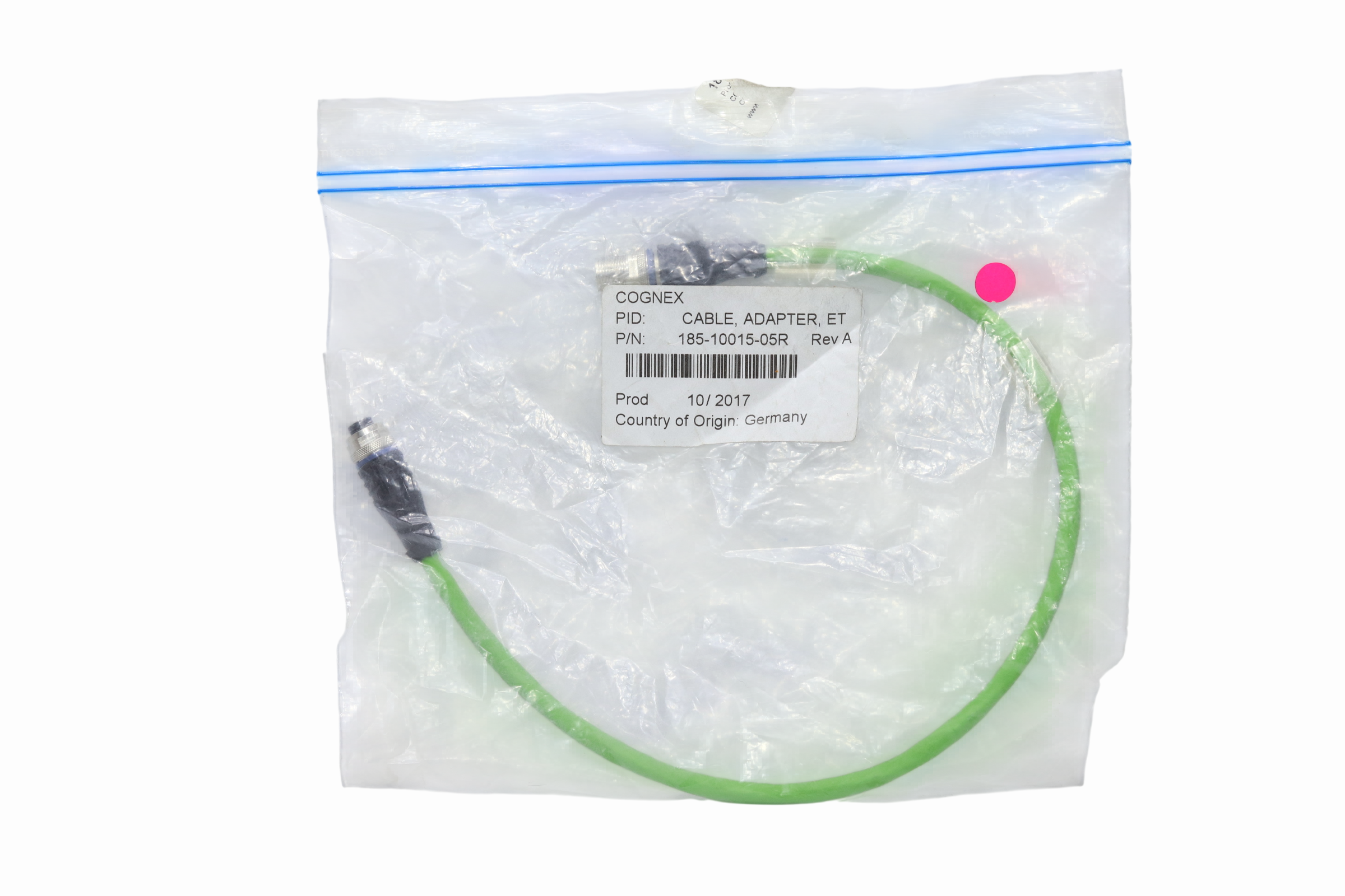 Adaptador Ethernet Codificado Cognex 185-10015-05r