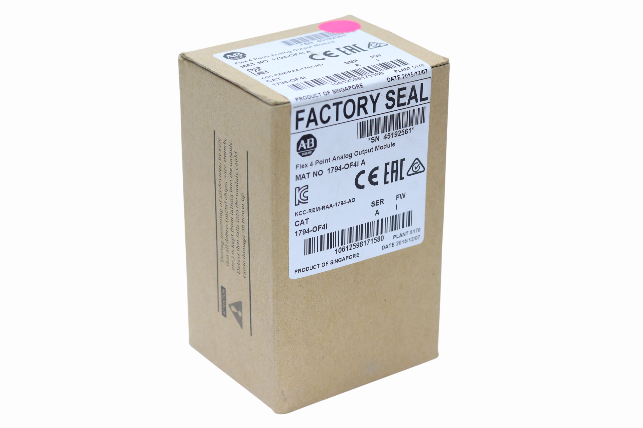1794-of4i Modulo De Salida Analogica Allen Bradley (Usado)