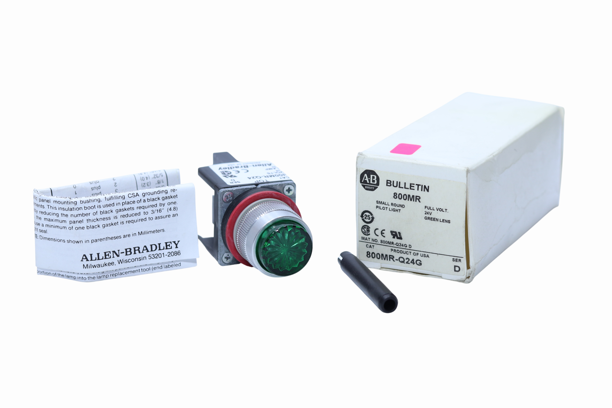Luz Píloto Allen-bradley 800mr-q24g Incandescente Verde