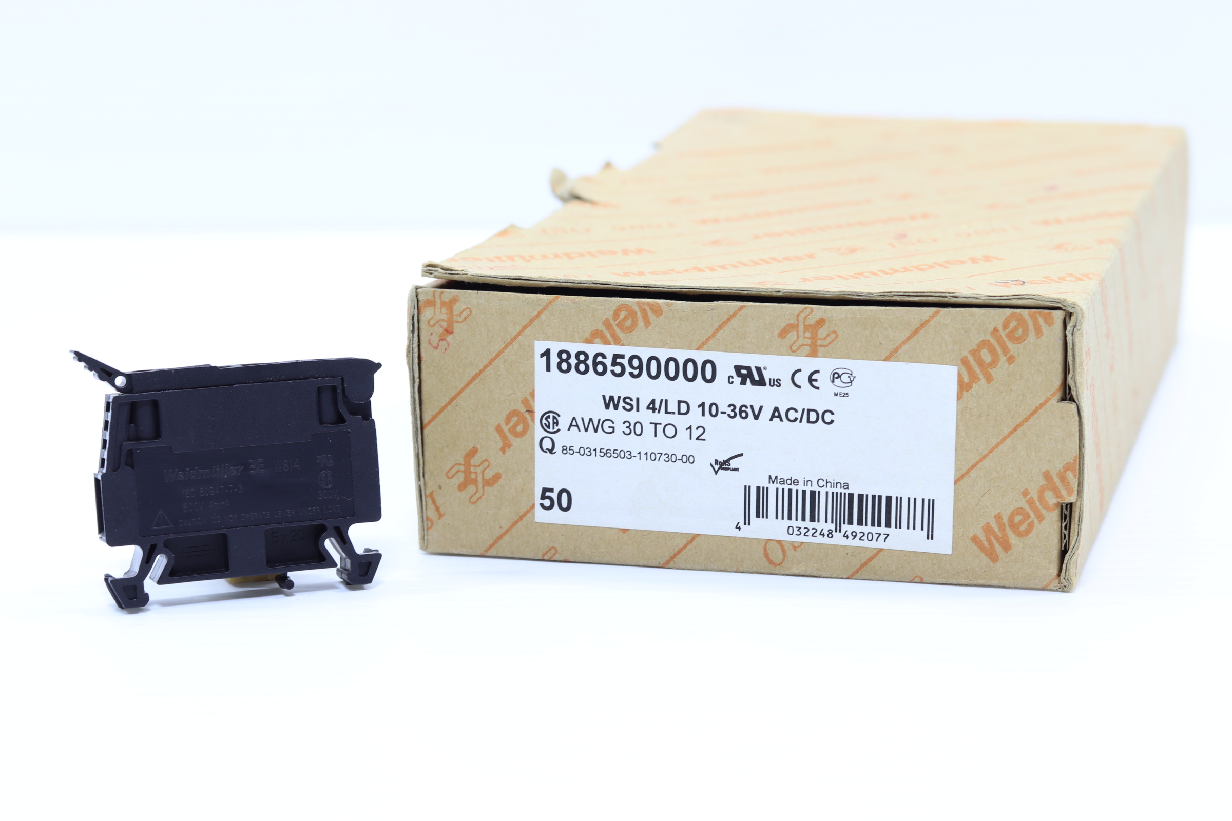 Terminal De Bloque Wedmiuller Wsi4 (pack 49pz)