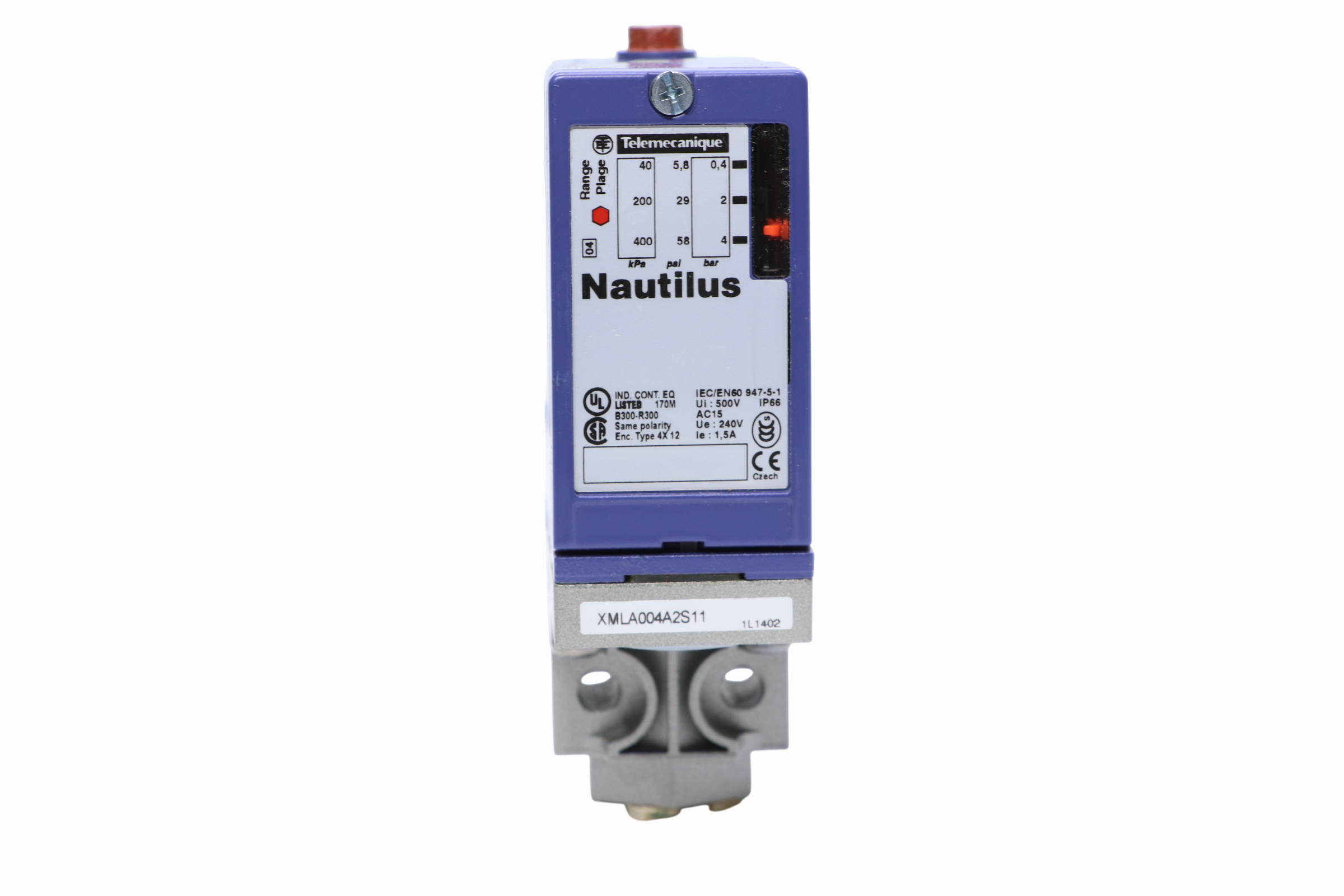 Sensor D Presión Diferencial Schneider Electric Xmla004a2s11