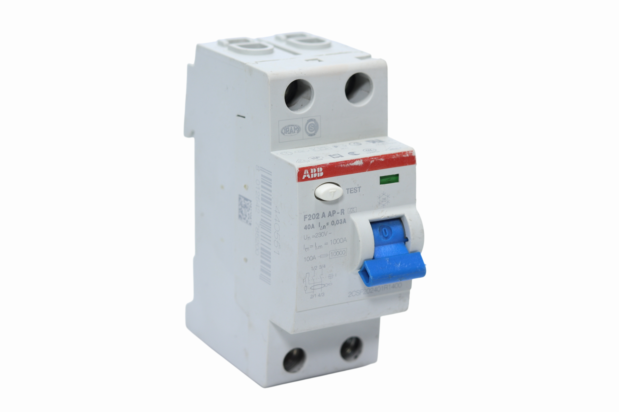 Disyuntor Cargas Residuales Abb F202 Ac 40a 2csf202401r1400 (Usado)