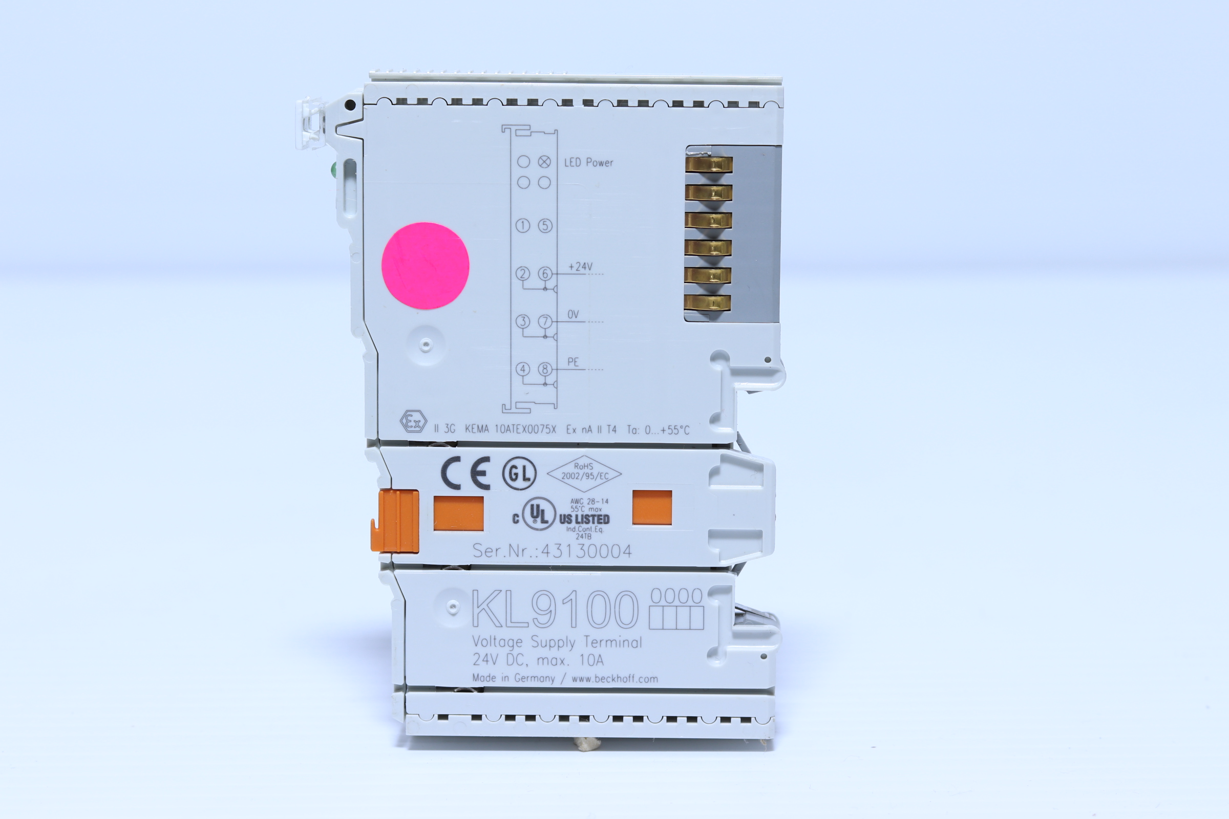 Modulo De Alimentación Potencial Beckhoff Kl9100