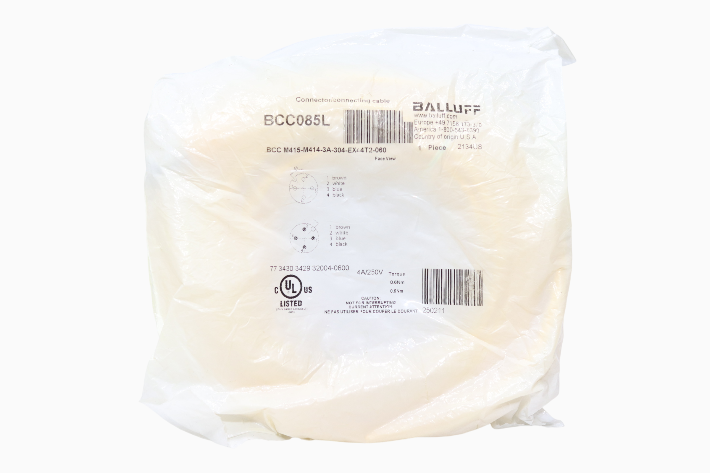 Balluff Bcc085l Cable De Sensor