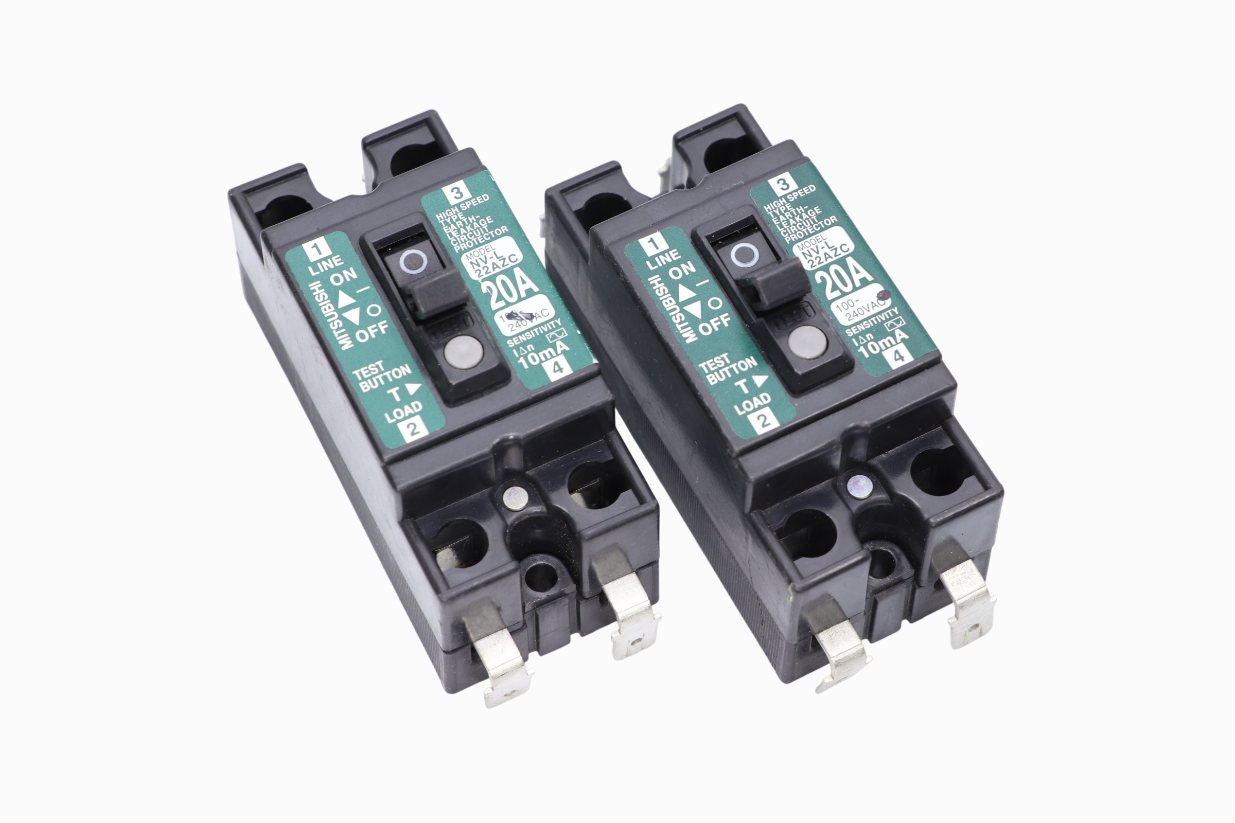 Interruptor De Fuga De Tierra Mitsubishi Nv-l22azc/fh7-7626 (Usado)