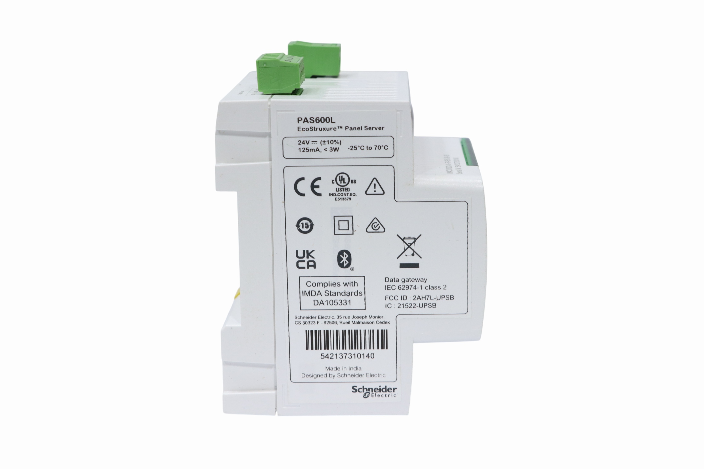 Schneider Electric Pas600l Unidad De Control (Usado)