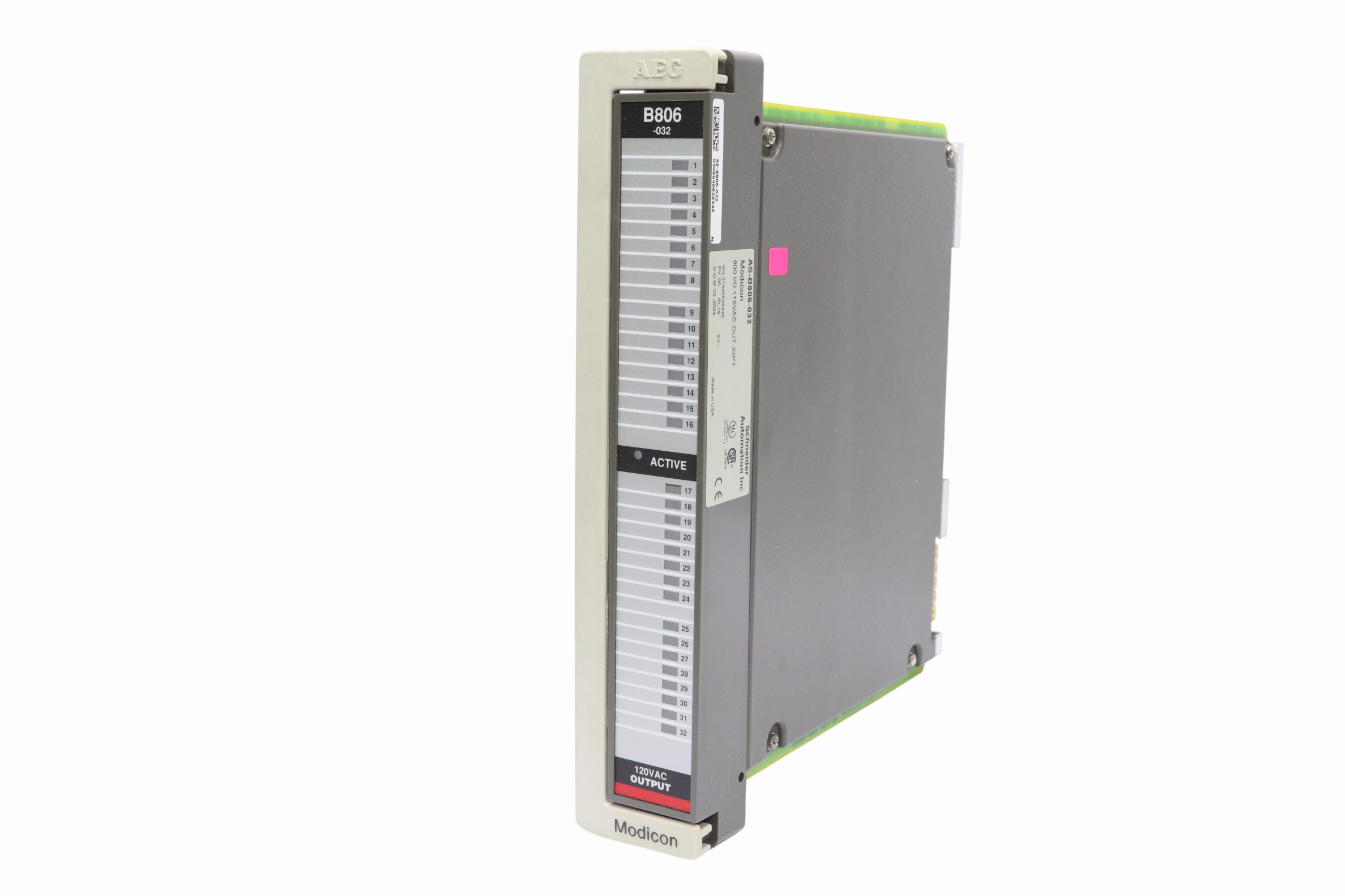Schneider Modicon As-b806-032 800 I/o 120vac Out 32pt