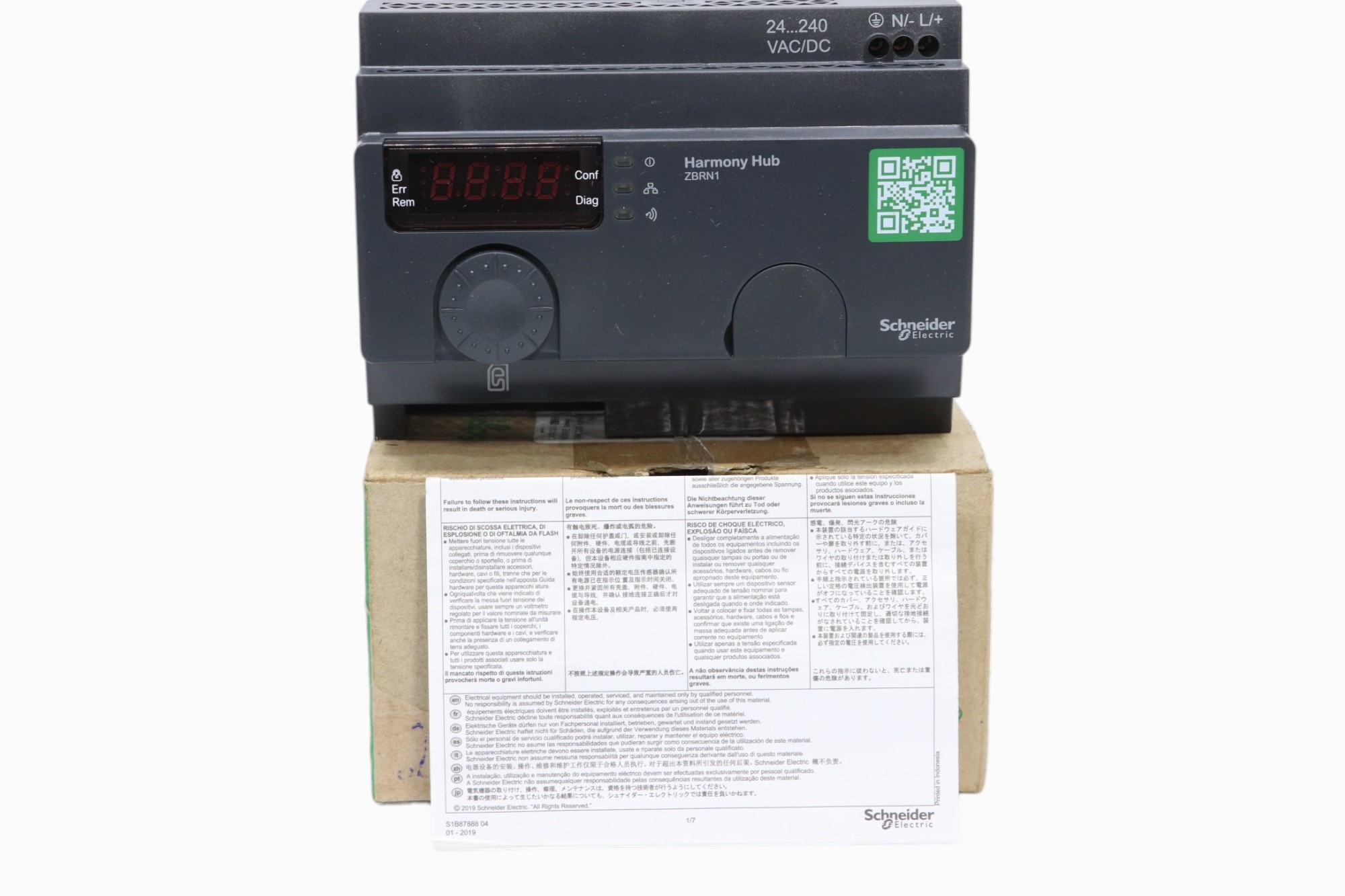 Zbrn1 Harmony Hubwirelevador Ss To Modbus/tcp Ethernet Gatew Negro
