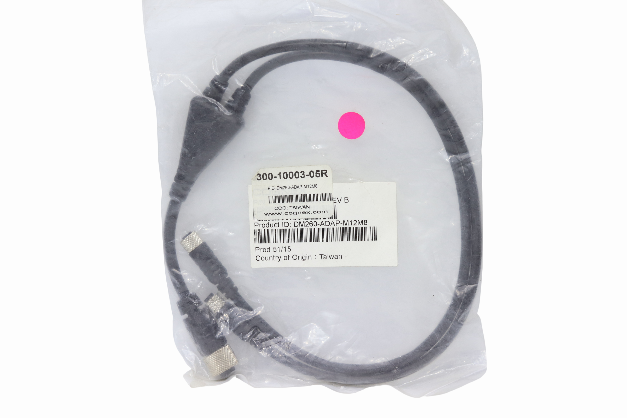 Cognex Dm260-adap-m12m8 Cable Adaptador Hembra Dos Salidas