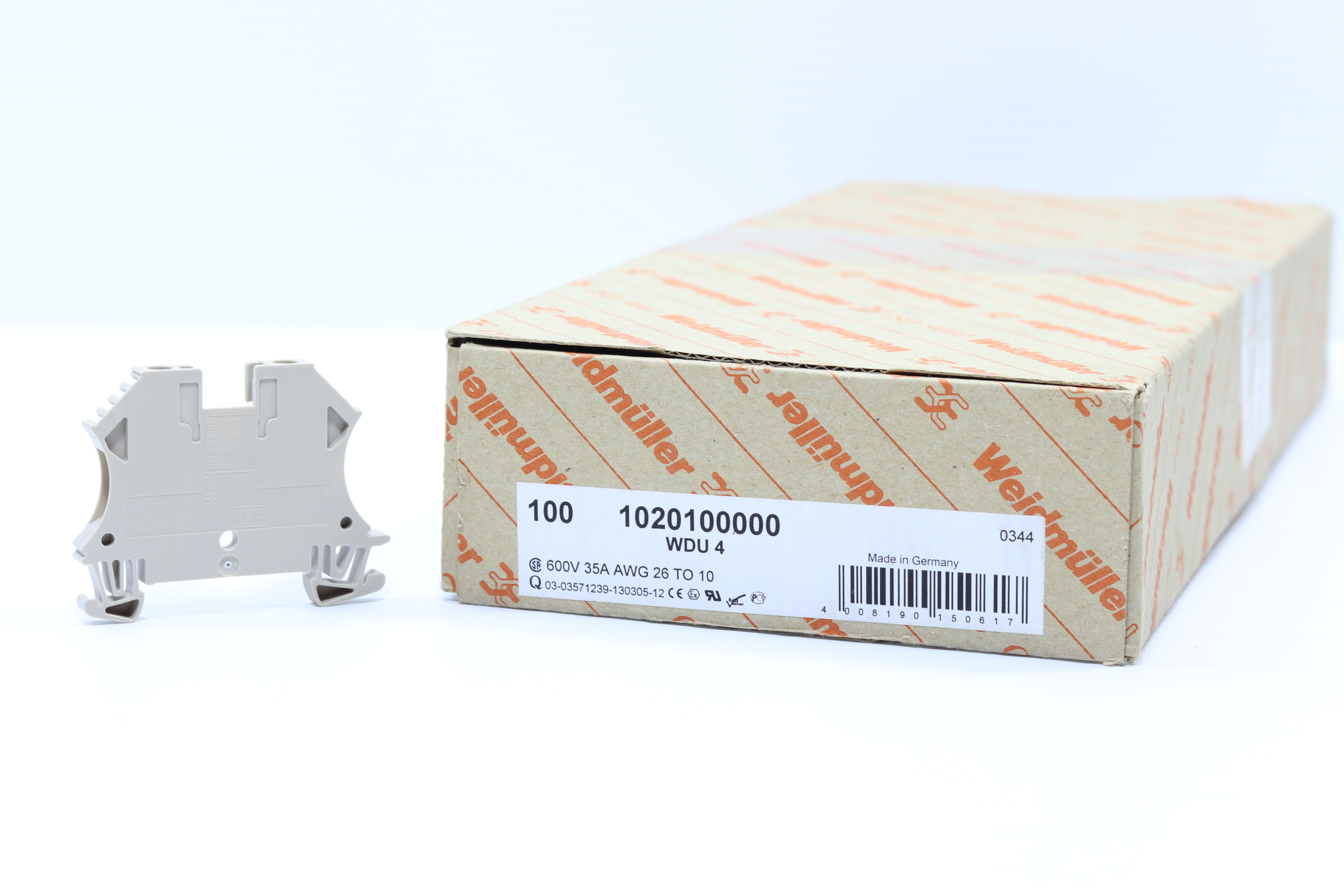 Wdu 4 Weidmuller Clema De Paso 4 Mm² (pack De 11 Pzs) (Usado)