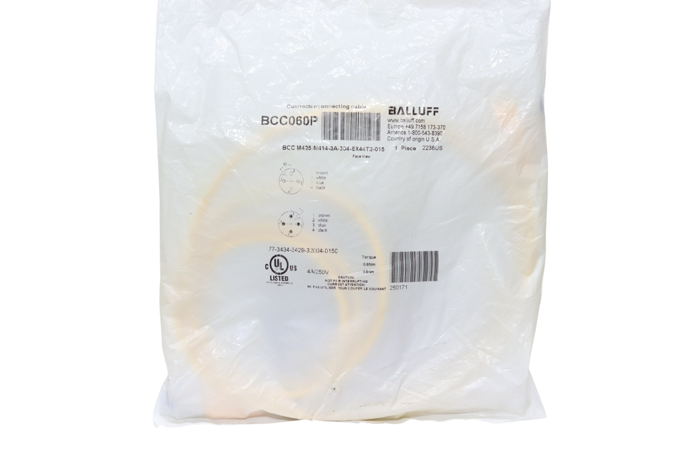 Cable Balluff Bcc060p