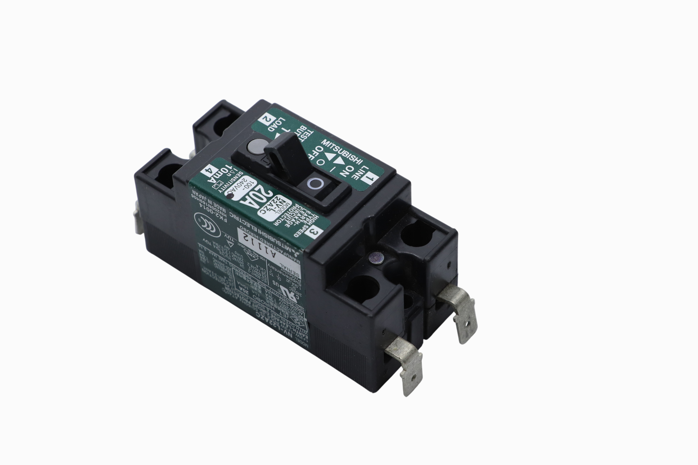 Interruptor De Fuga De Tierra Mitsubishi Nv-l22azc/fh7-7626 (Usado)