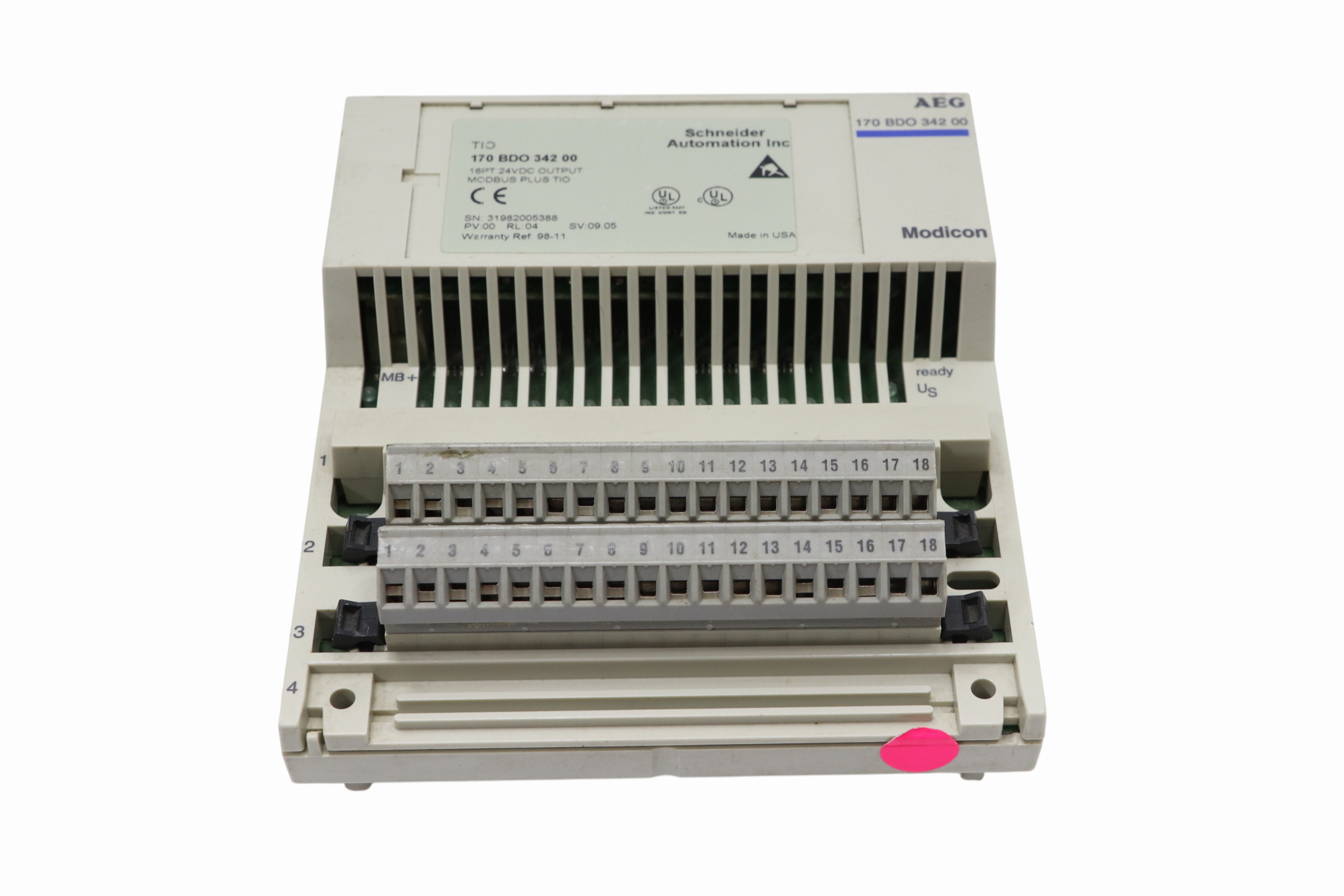 Modulo De Salida Schneider Modicon 170bdo34200 (Usado)