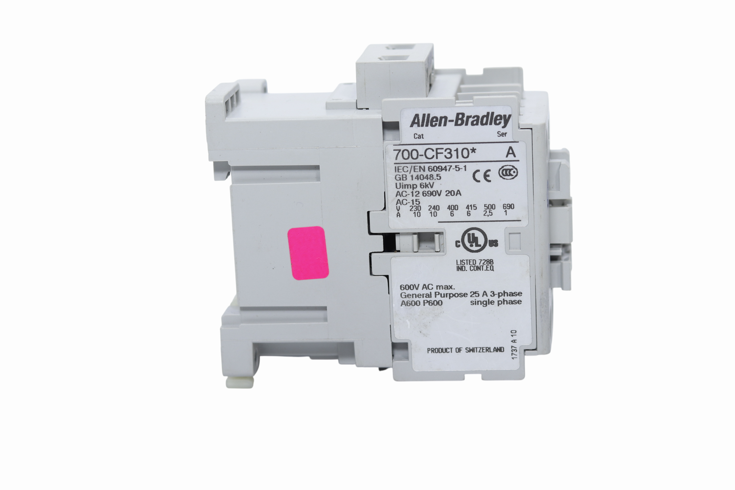 Allen-bradley 700-cf310* Contactor Auxiliar 3n0-1nc B-120v (Usado)