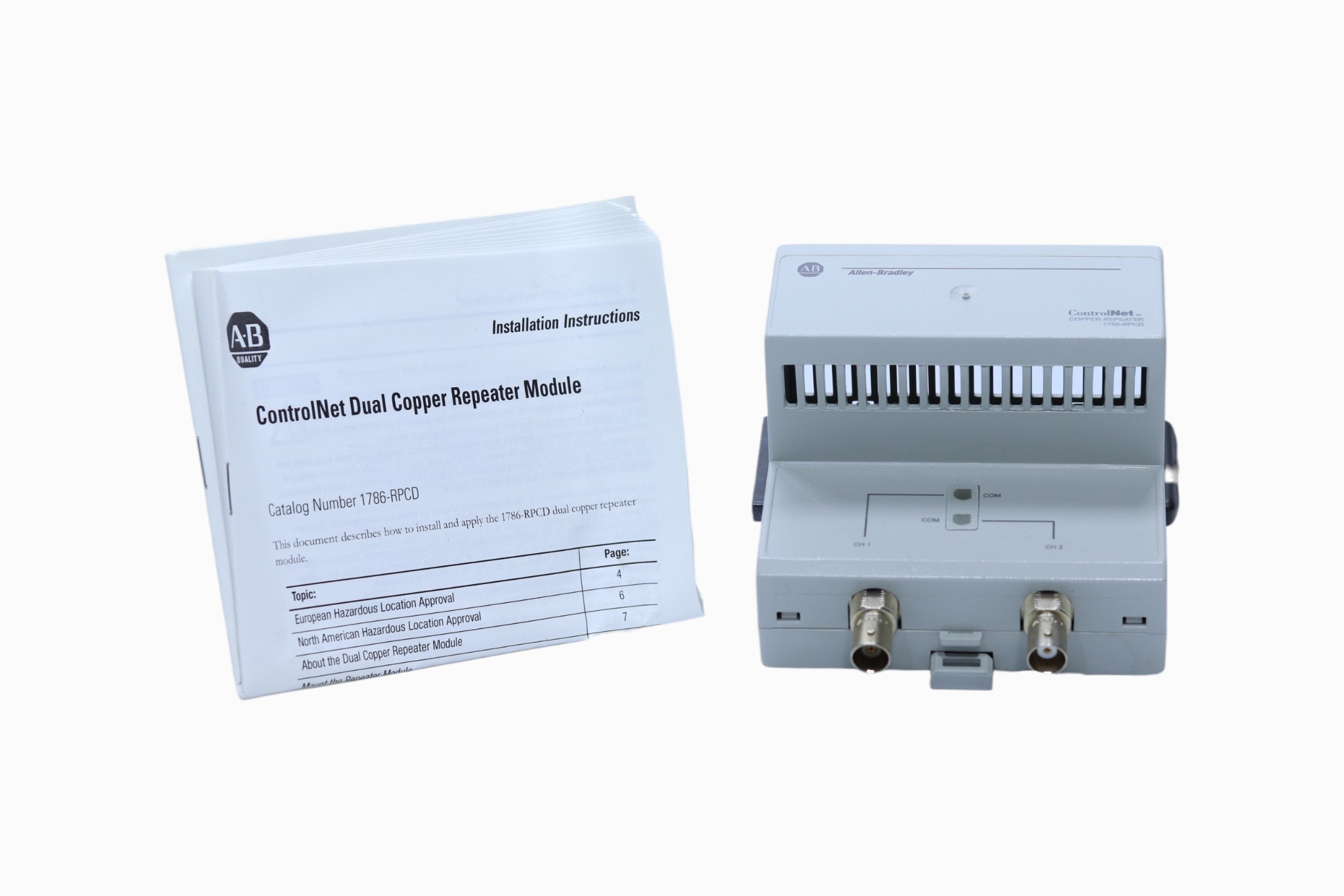 Módulo Repetidor Coaxial De Cobre Dual Controlnet 1786-rpcd