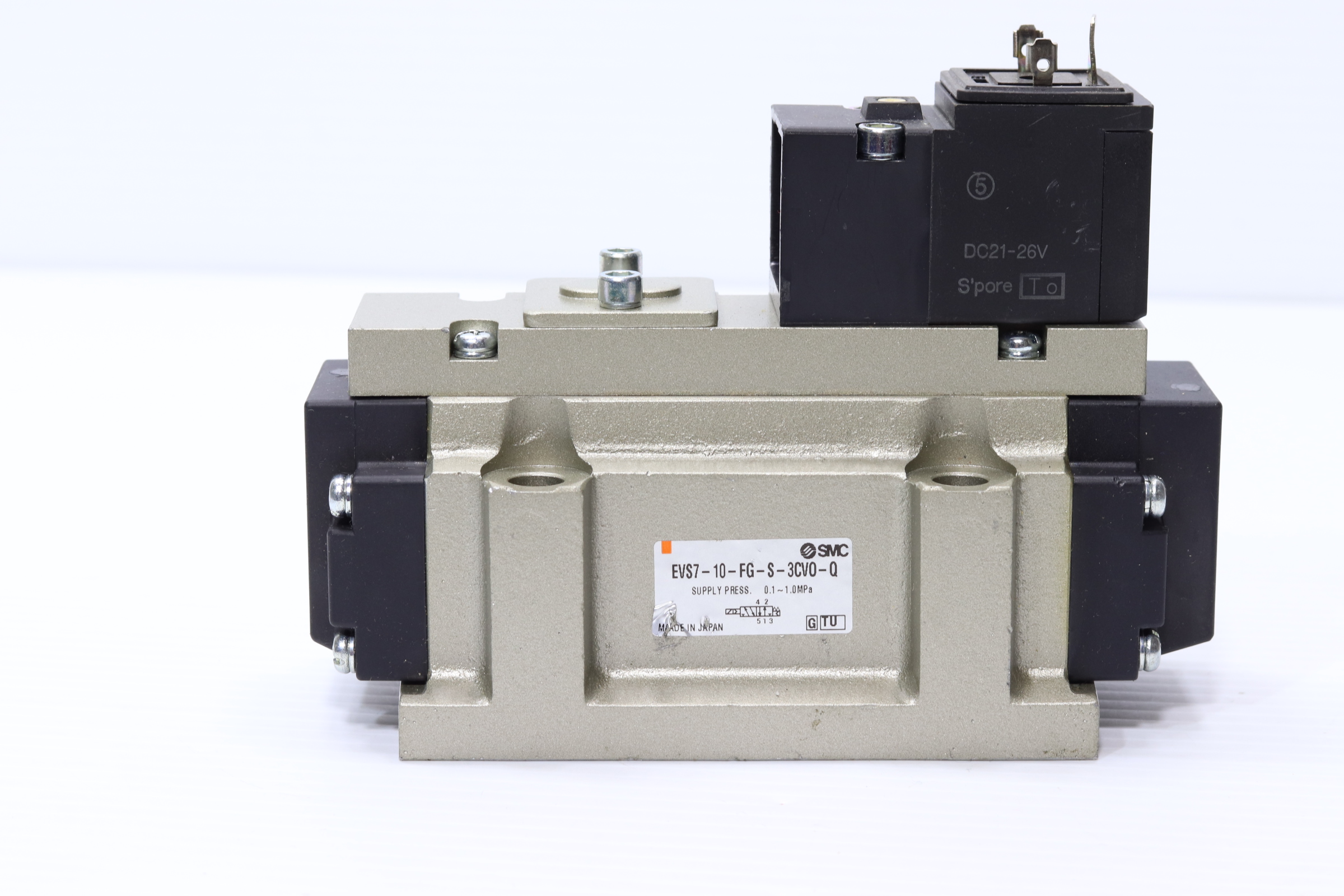 Válvula solenoide industrial SMC EVS7-10-FG-S-3CVO-Q