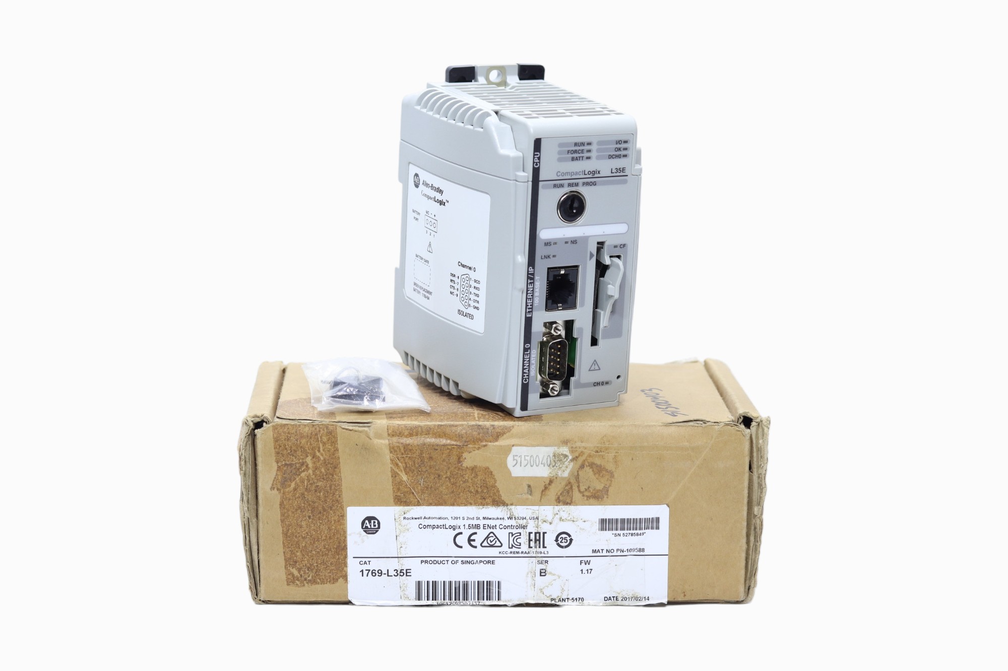 Allen Bradley 1769-l35e Plc Compactlogix Ethernet