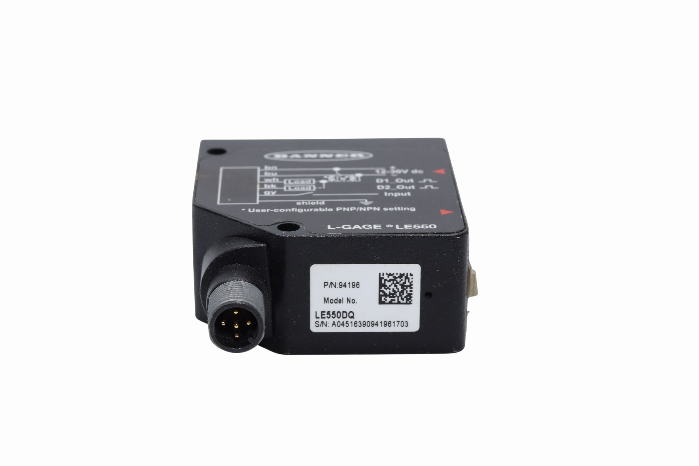 Sensor De Desplazamiento Laser Banner Le550dq #94196 (Usado)