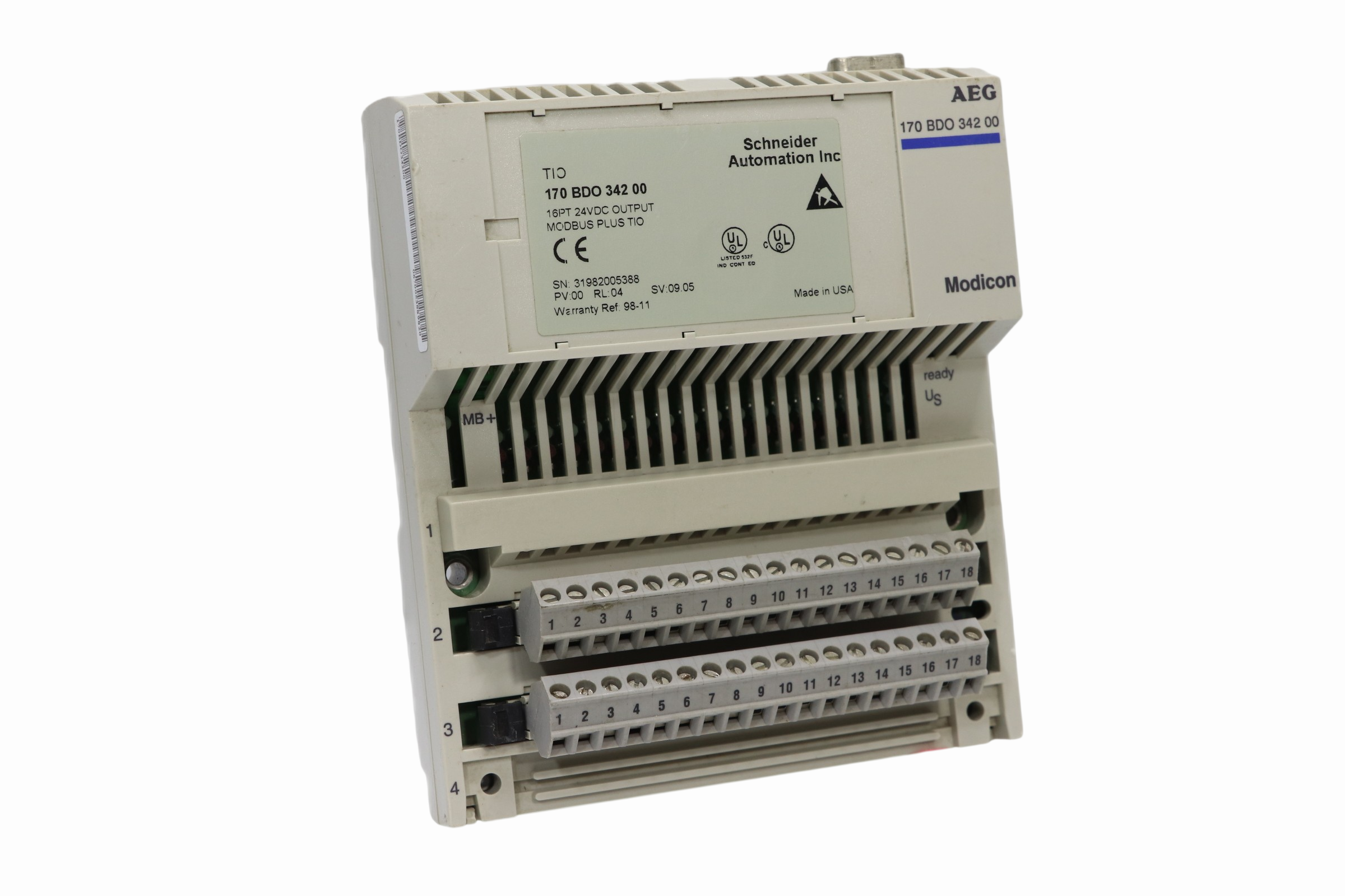 Modulo De Salida Schneider Modicon 170bdo34200 (Usado)