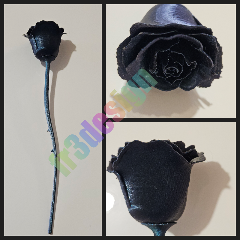 Rose noire 3D