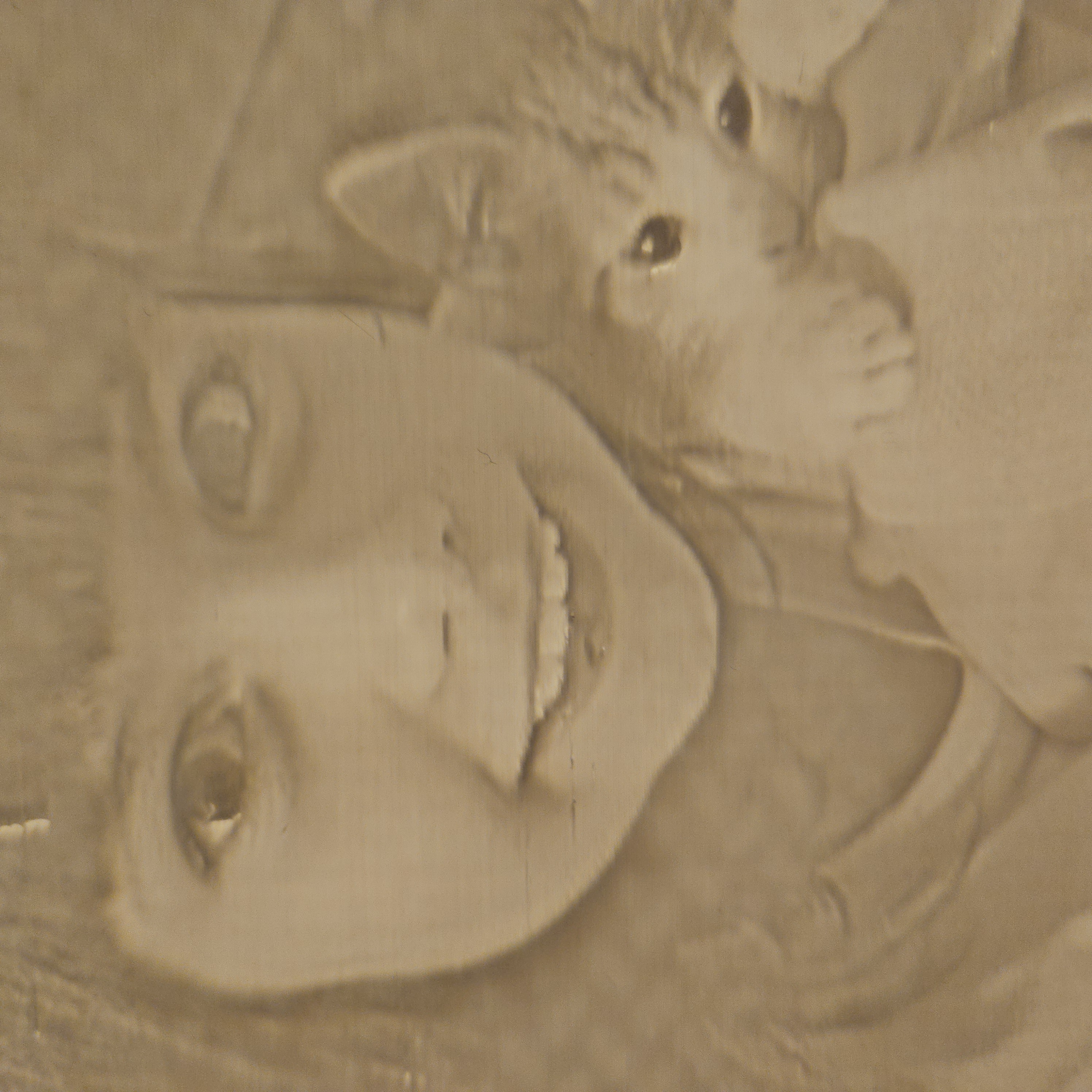 lithophanie noir et blanc