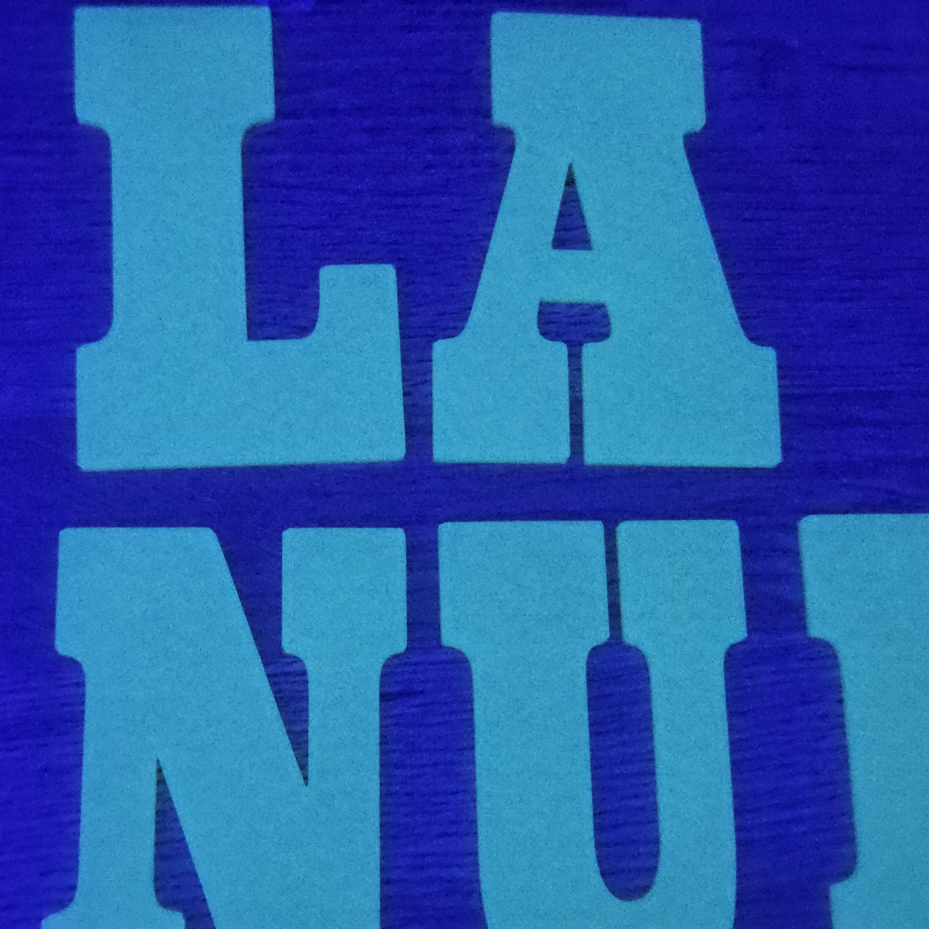 TEXTE VERT PHOSPHORESCENT PERSONNALISABLE