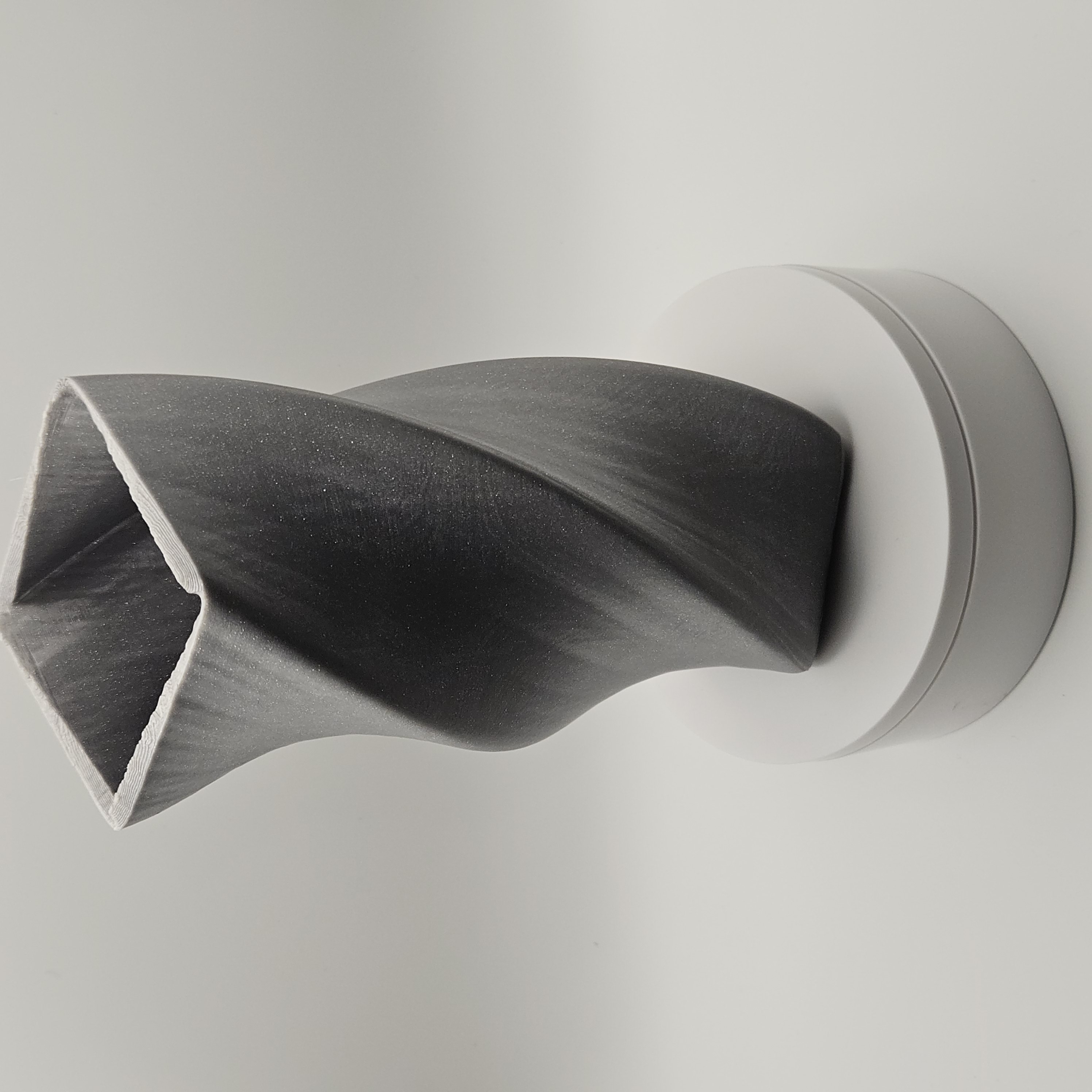 VASE ARGENT CARRE SPIRALE