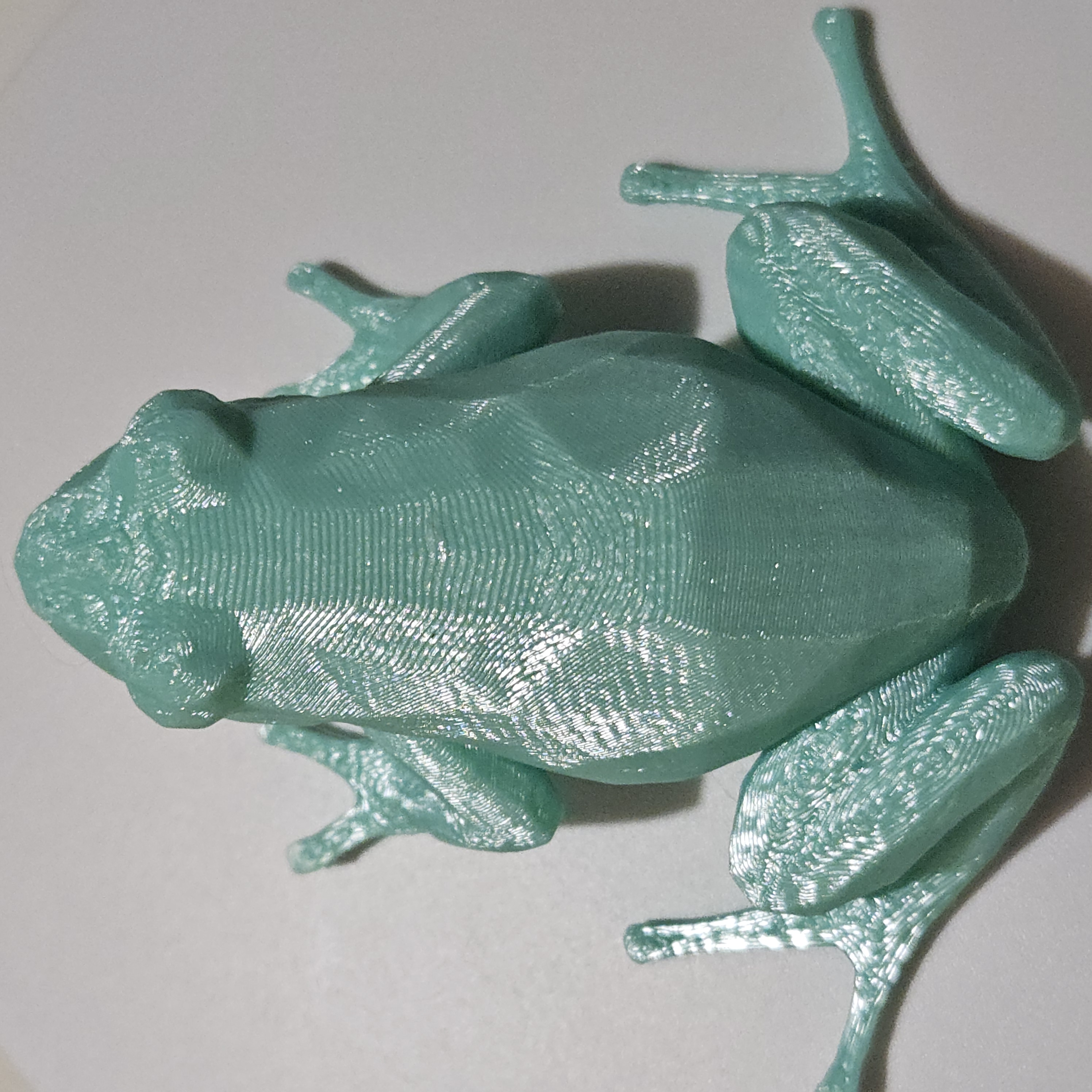 Grenouille décorative en poly art