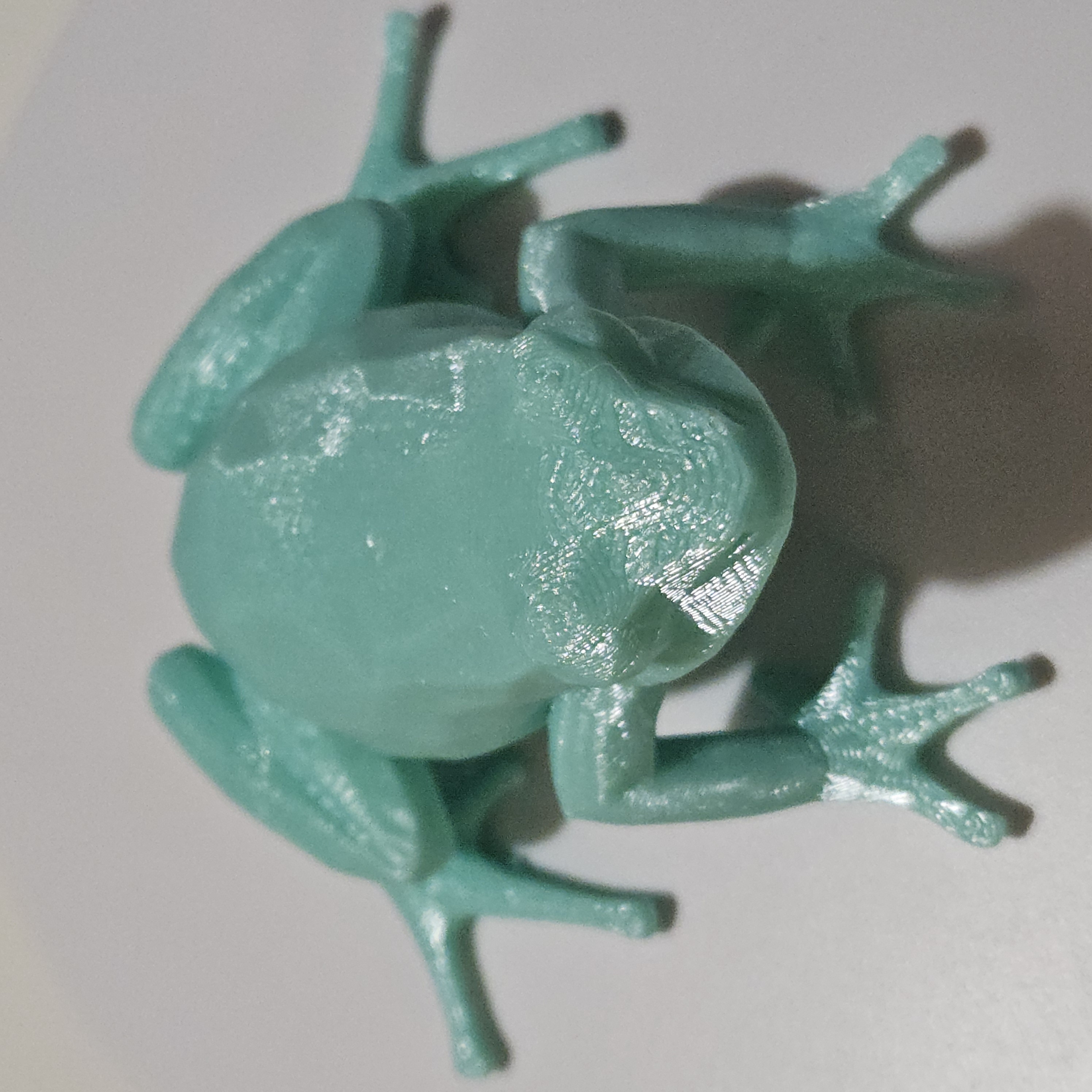 Grenouille décorative en poly art