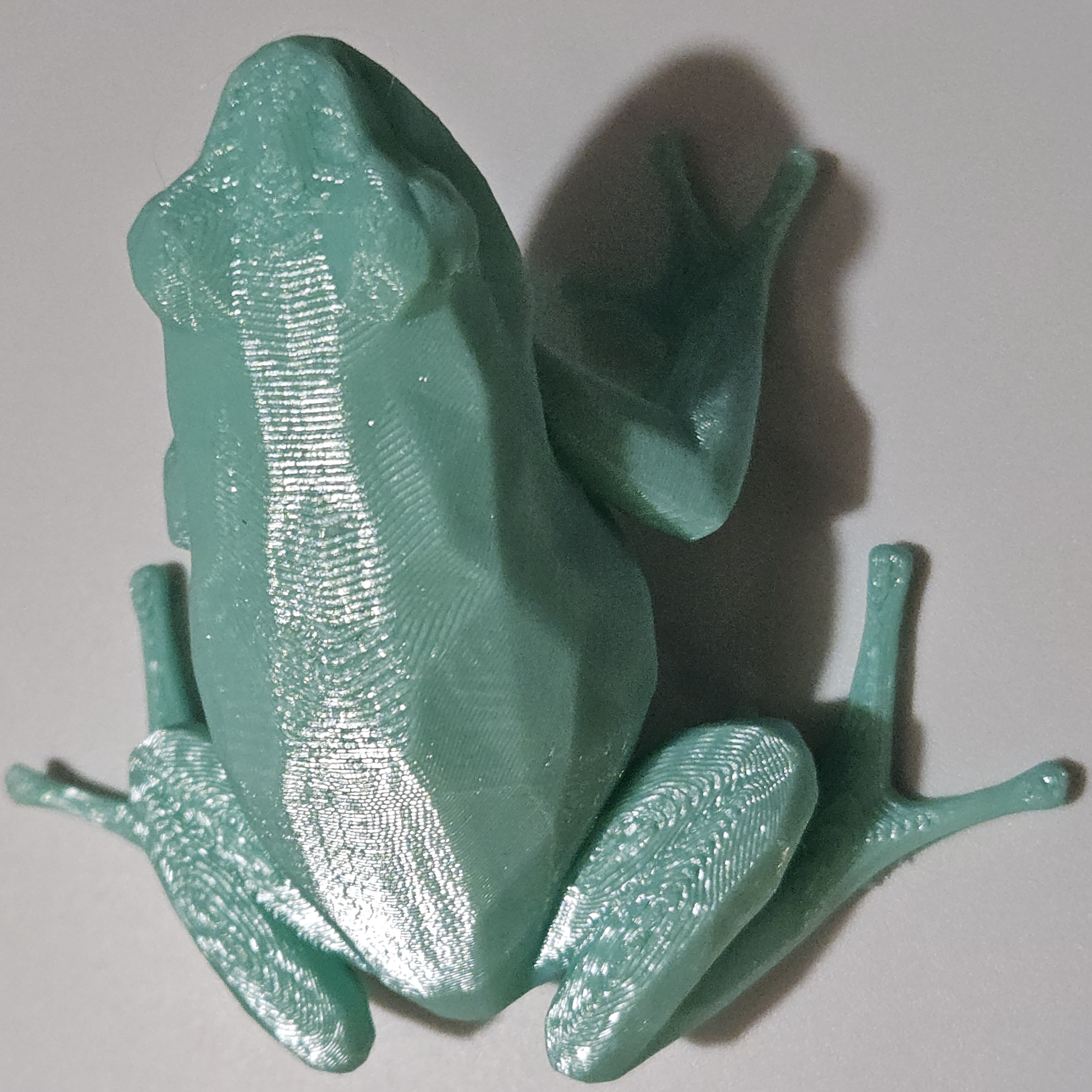 Grenouille décorative en poly art