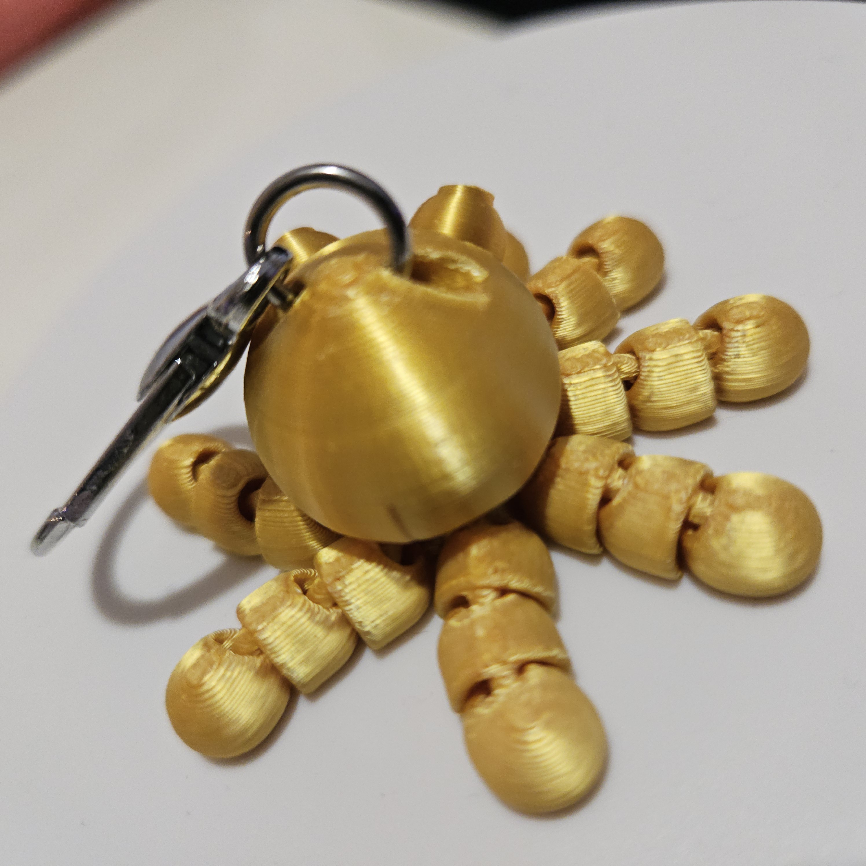 Porte clés pieuvre OR