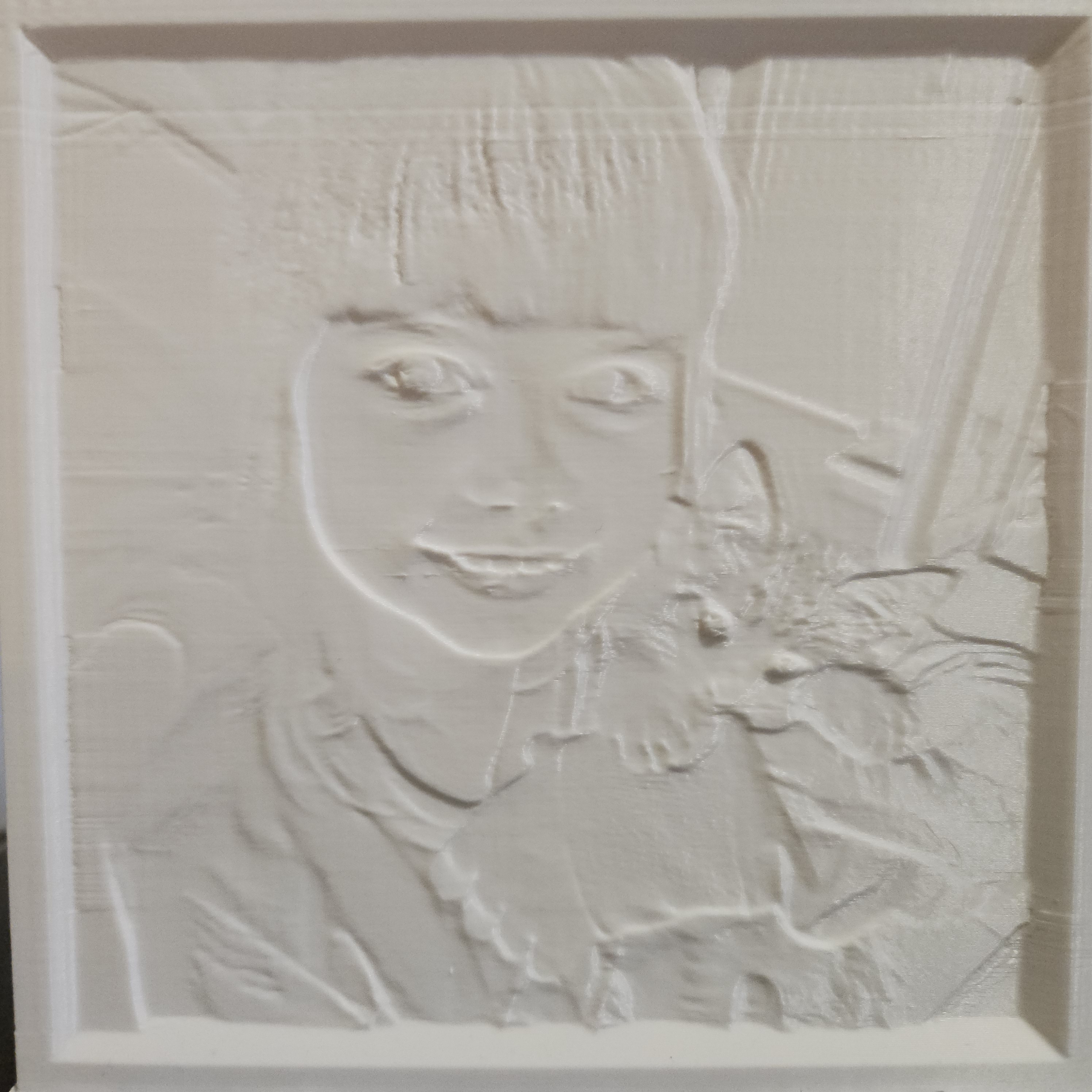 lithophanie noir et blanc