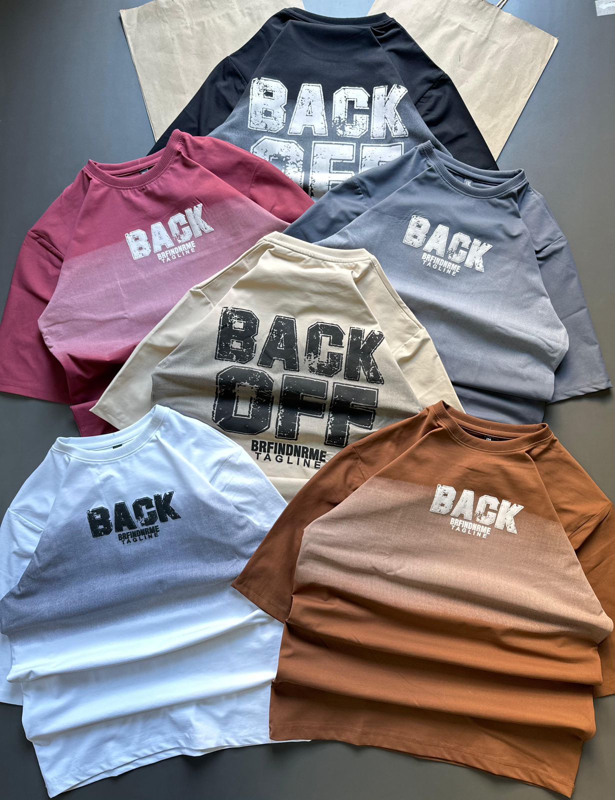 BACK Printed drop shoulder T-shirt