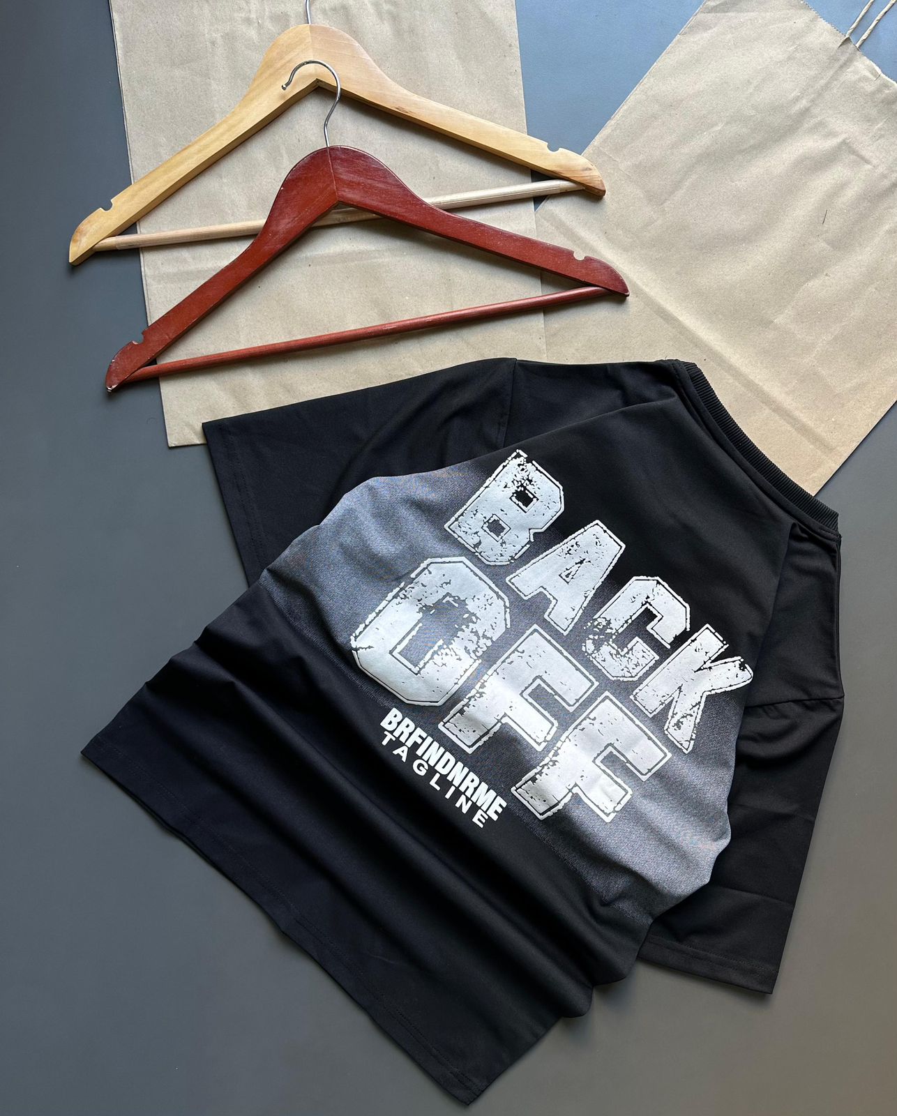 BACK Printed drop shoulder T-shirt