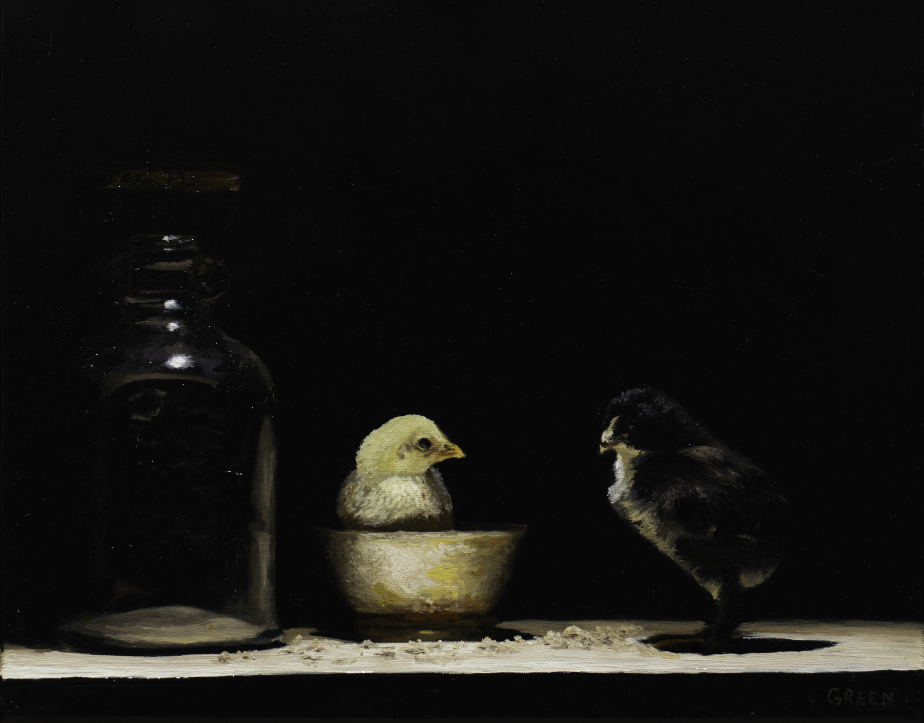 Chick In Cup Still Life Art Print