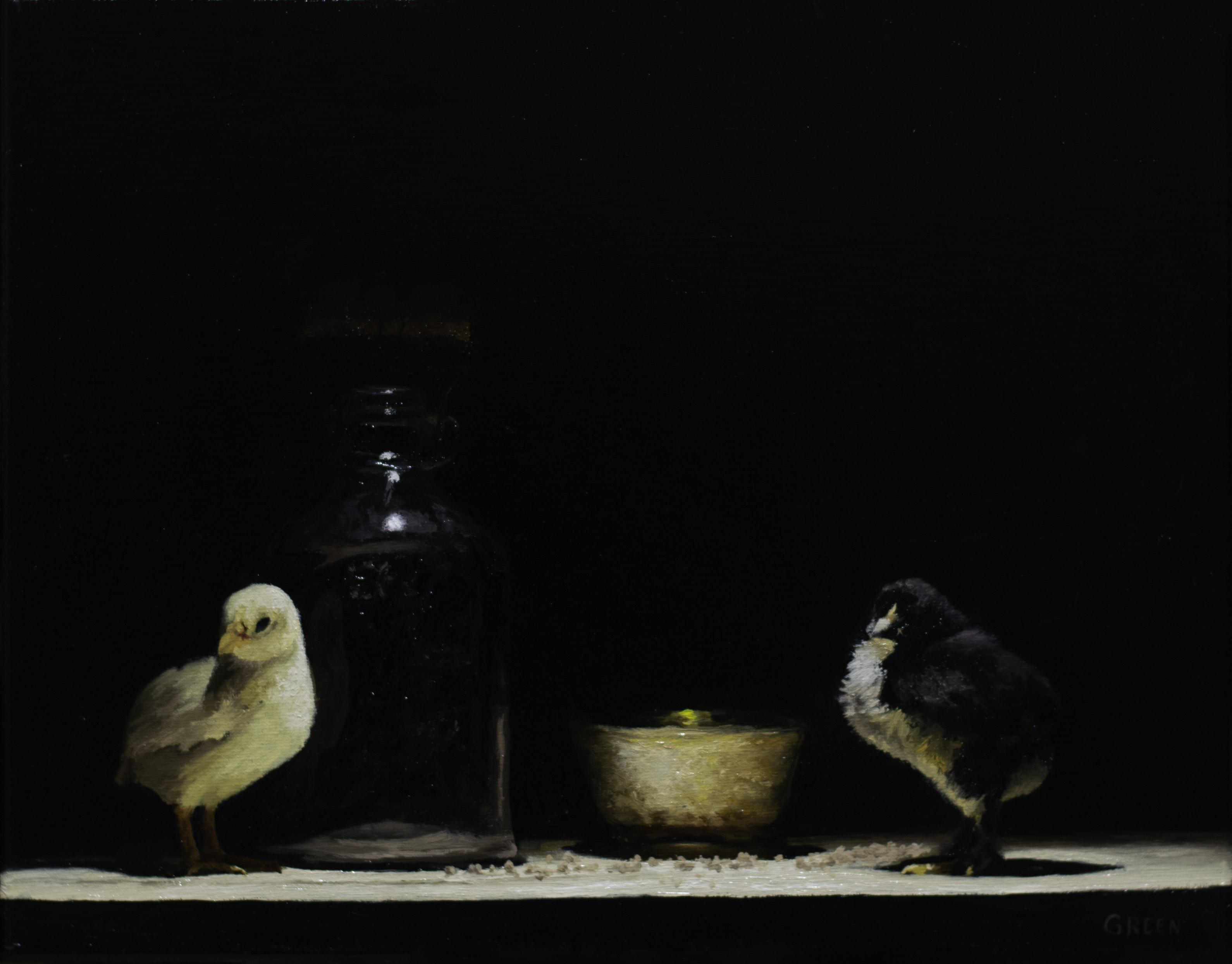 Two Chicks Still Life Art Print
